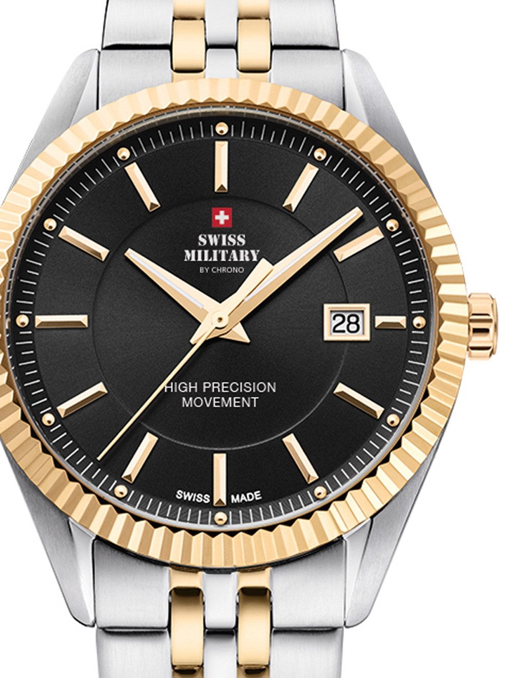 Swiss Military by Chrono Quarzuhr Swiss Military SM34065.04 Herrenuhr 40mm 5ATM Swiss Military SM34065.04 Herrenuhr 40mm 5ATM