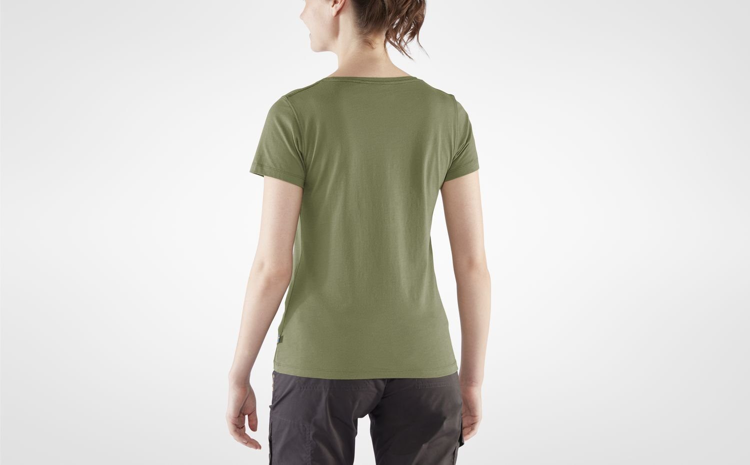 Kurzarm-Shirt Övik Green W Fjällräven T-Shirt Fjällräven Damen T-shirt