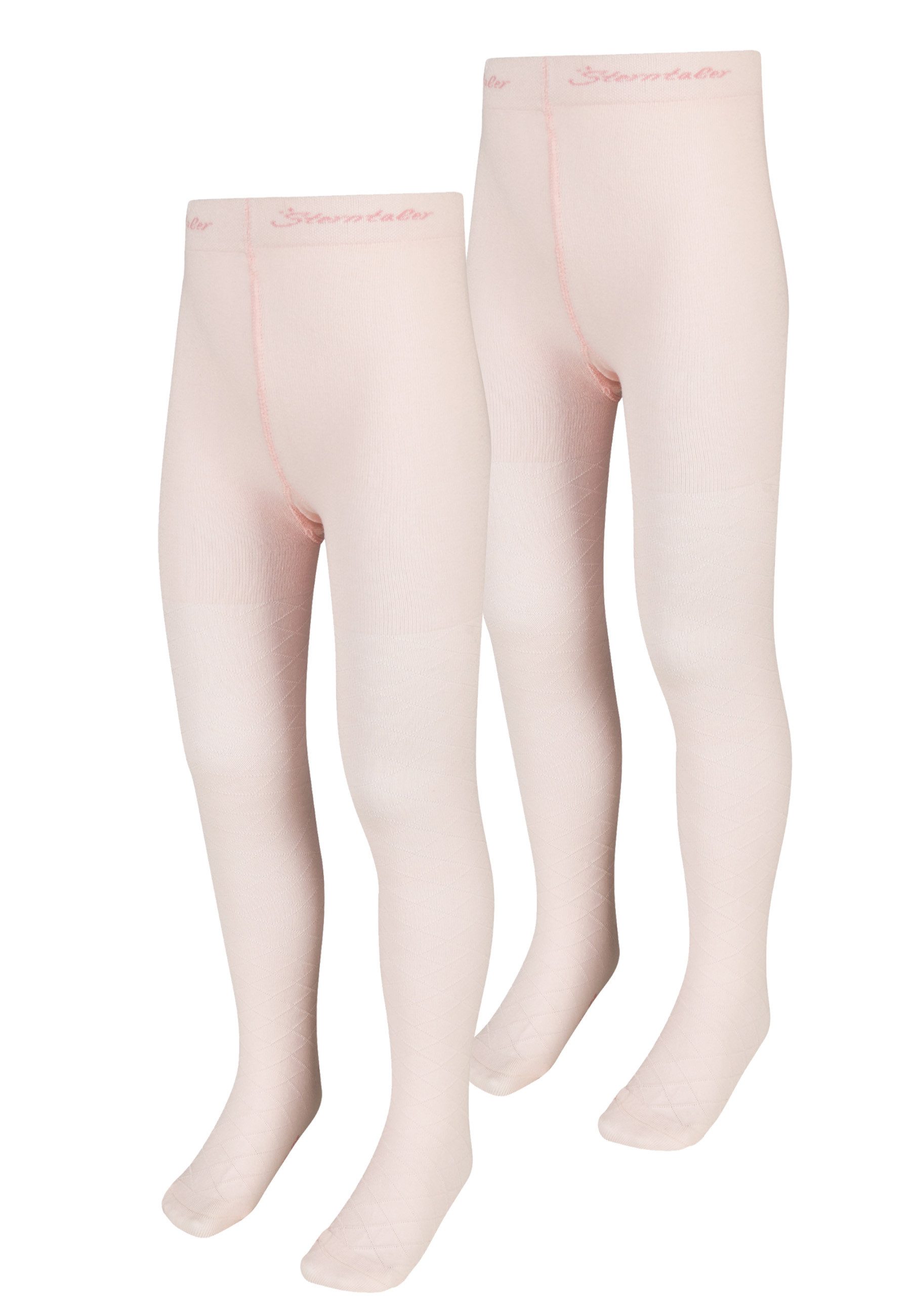 Sterntaler® Strumpfhose Strumpfhose 2er-Pack Raute (1 St) Weicher Baumwollkomfort & perfekte Passform – praktisch im Doppelpack
