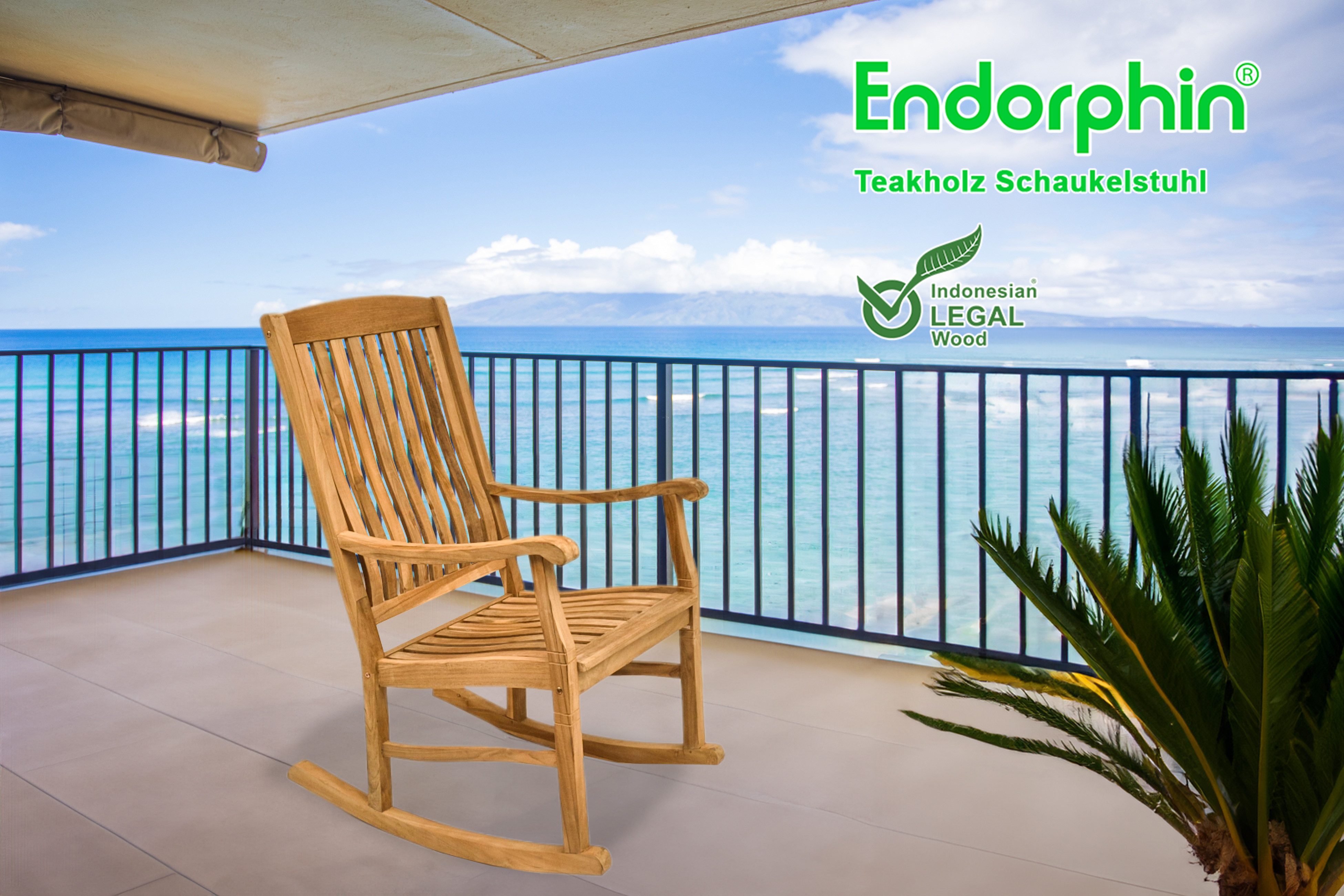 Endorphin Schaukelstuhl Teakholz Schaukelstuhl – stilvolle Entspannung indoor & outdoor