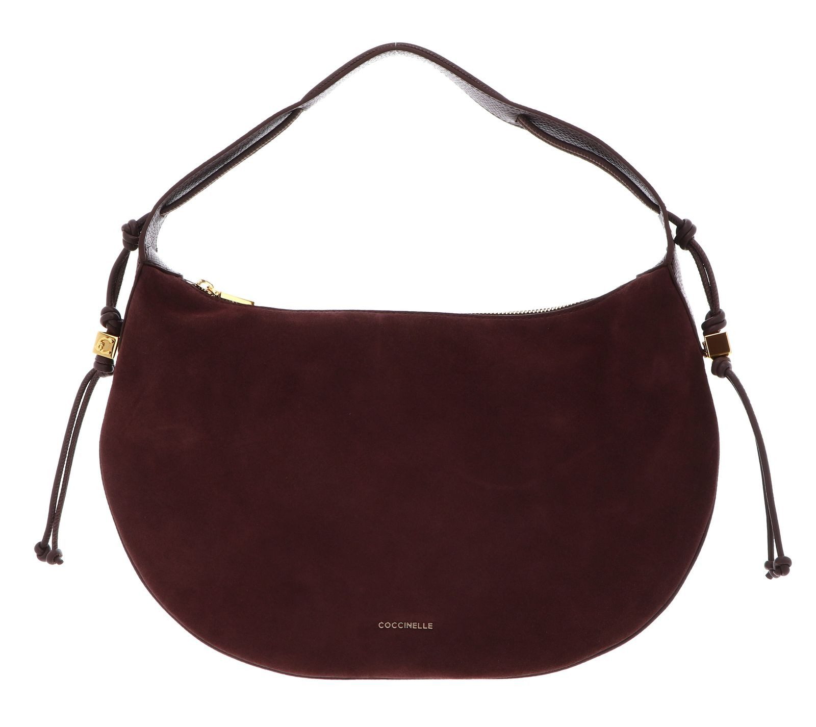 COCCINELLE Schultertasche Handbag Suede Le. / Grained Le., aus echtem Rindsleder