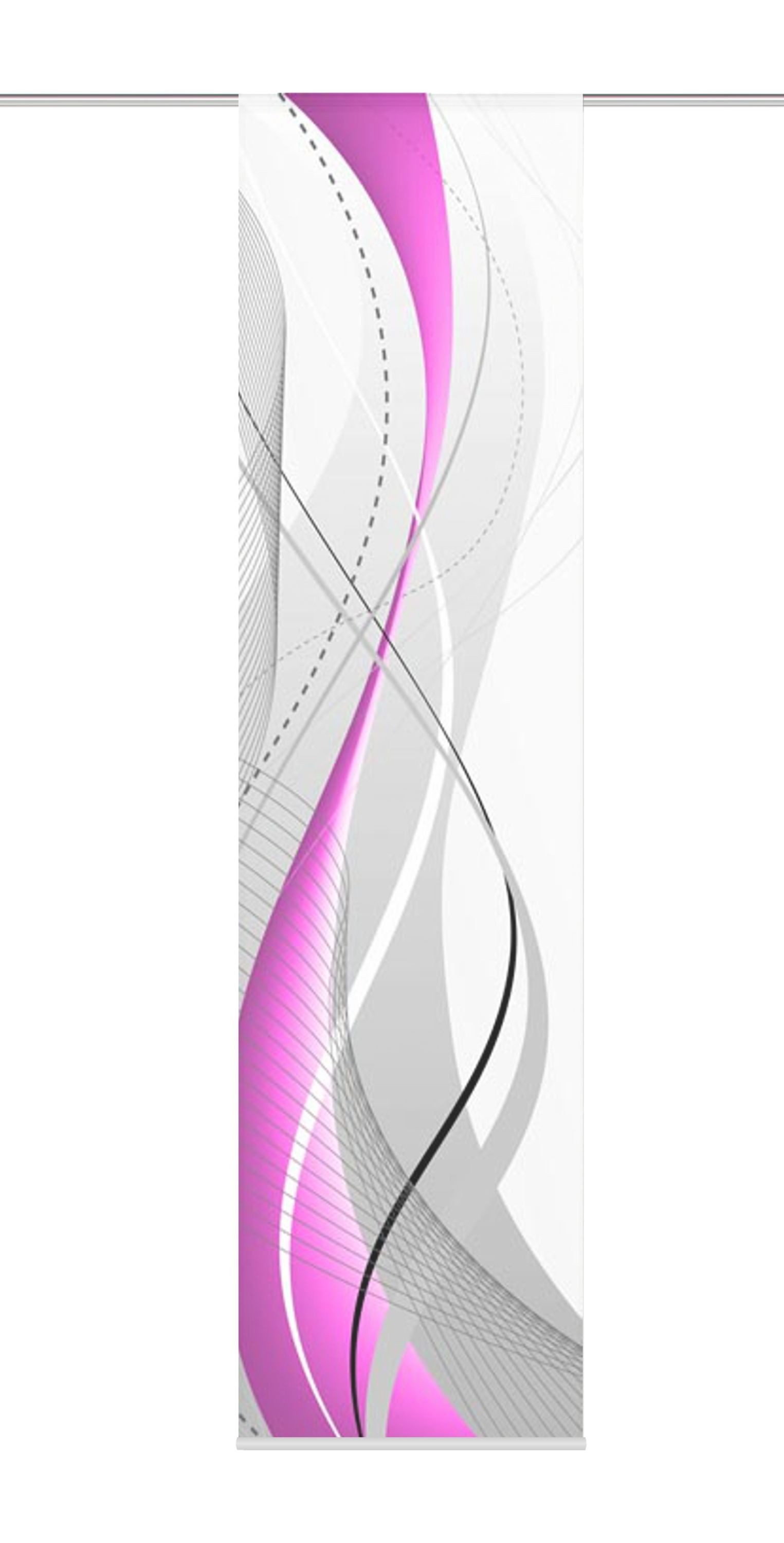 HOME WOHNIDEEN Schiebegardine 87152 Schiebewand Digitaldruck CARLISLE Dekostoff, 245 x 60 cm (1 St), Paneelwagen, halbtransparent, 100% Polyester