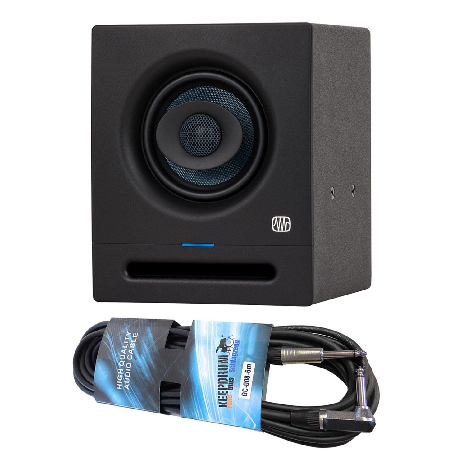 Presonus Studio-Monitor Eris Pro 4 mit Kabel Lautsprecher