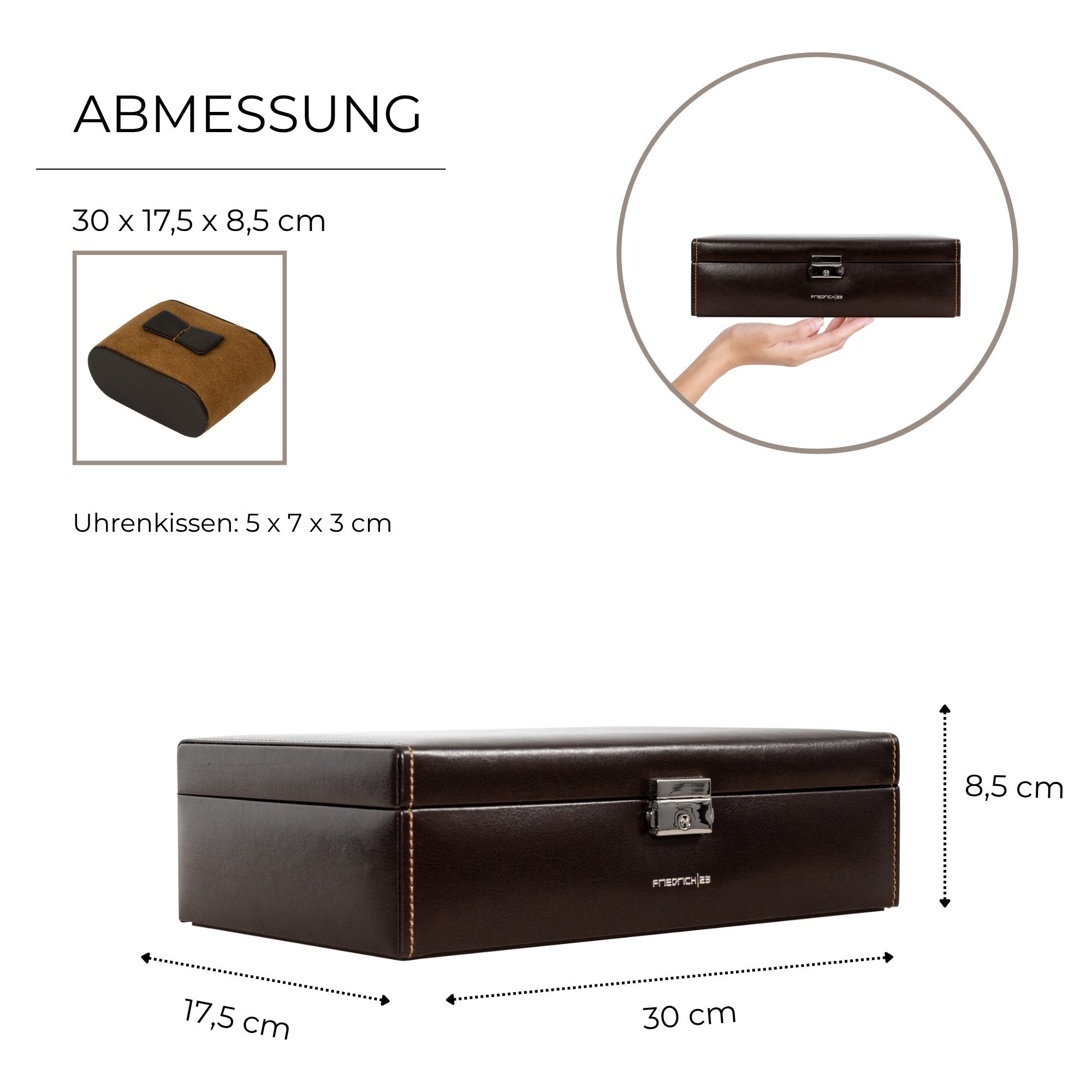 Friedrich23 Uhrenbox Bond für 10 Uhren
