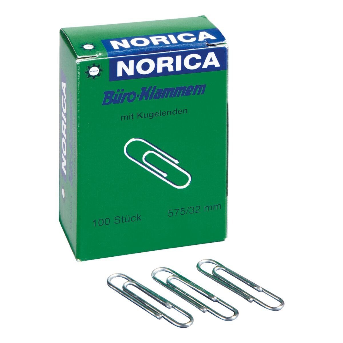 NORICA Büroklammer, 32 mm, verzinkt, rund