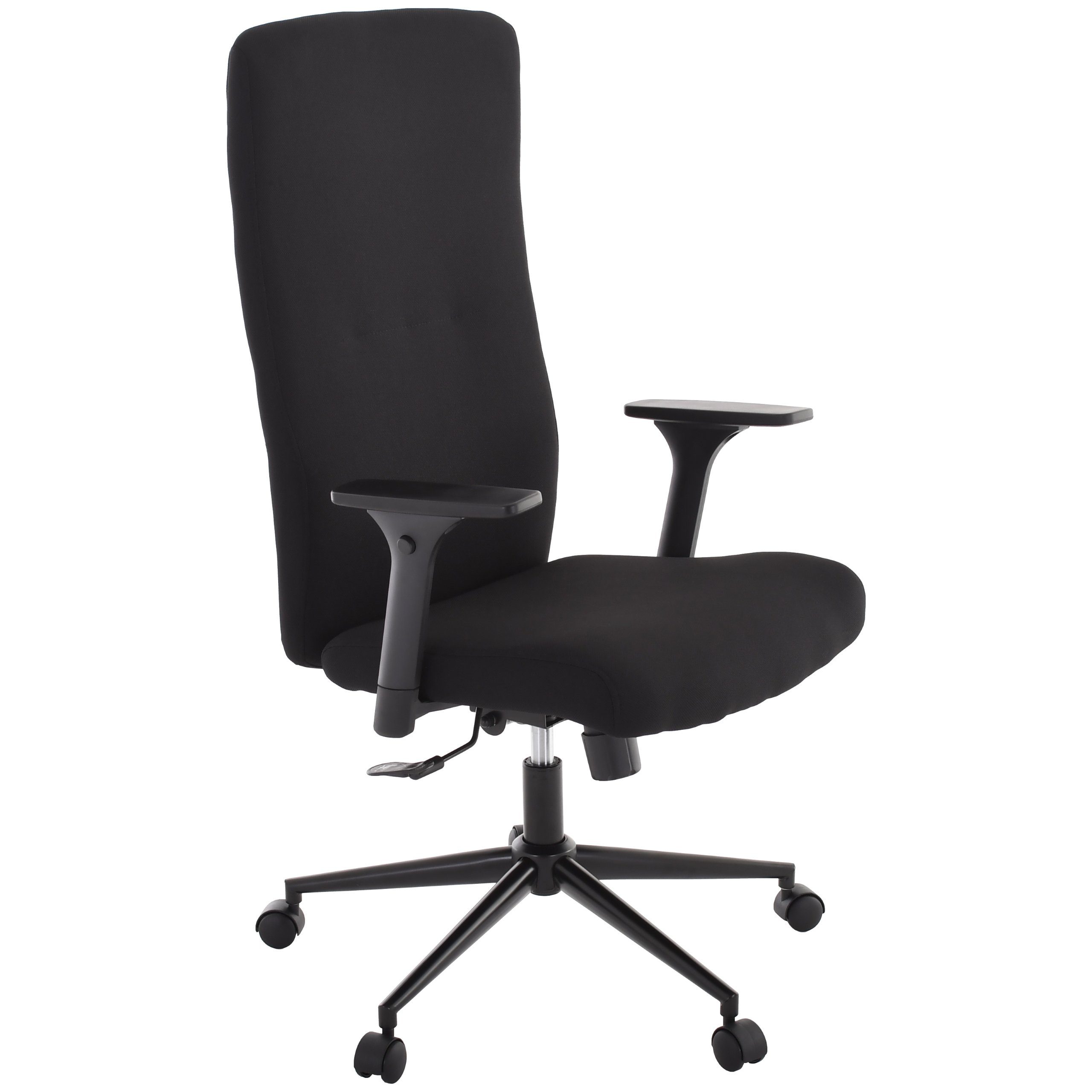 Qbuiz Chefsessel »Bürostuhl TARO in TIEF-SCHWARZ - fester Stoff