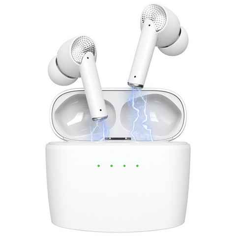 VSIUO Bluetooth 5.3 ANC+ENC Rauschunterdrückung TWS Kabellose Earbuds wireless In-Ear-Kopfhörer (Aktive Noise Cancelling Kabellose, Google Assistant, Siri, Bluetooth, IPX7 Wasserdicht Ohrhörer für iPhone Samsung Huawei)