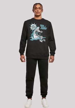 F4NT4STIC Rundhalspullover F4NT4STIC Herren Tom And Jerry Summer Shark with Basic Crewneck (1-tlg)