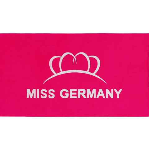 Miss Germany Strandtuch Miss Germany, Velours (1-St), Velours, mit großem Logo-Motiv