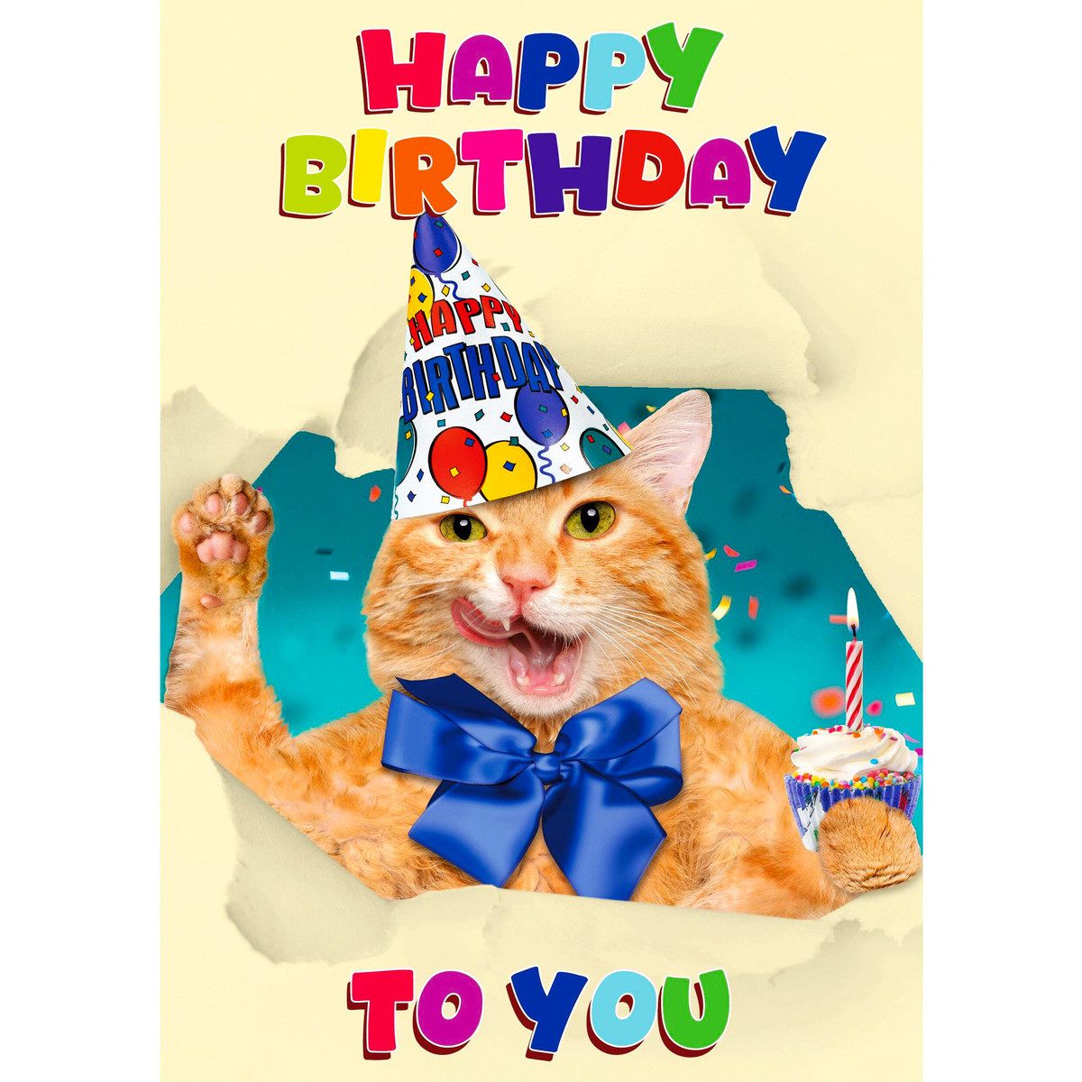 Flamingo Grußkarten Karte A5 "Happy Birthday to you