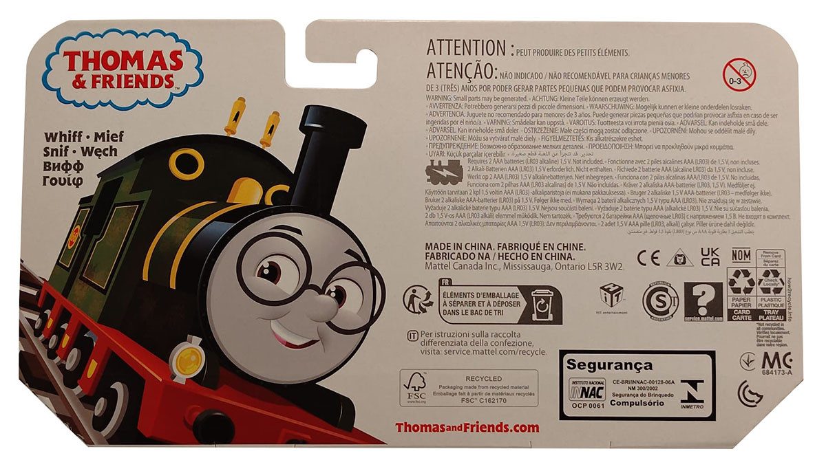 Thomas & Friends Spielzeug-Lokomotive Thomas & Friends Motorized Engine Whiff-Mief motorisierte Lokomotive