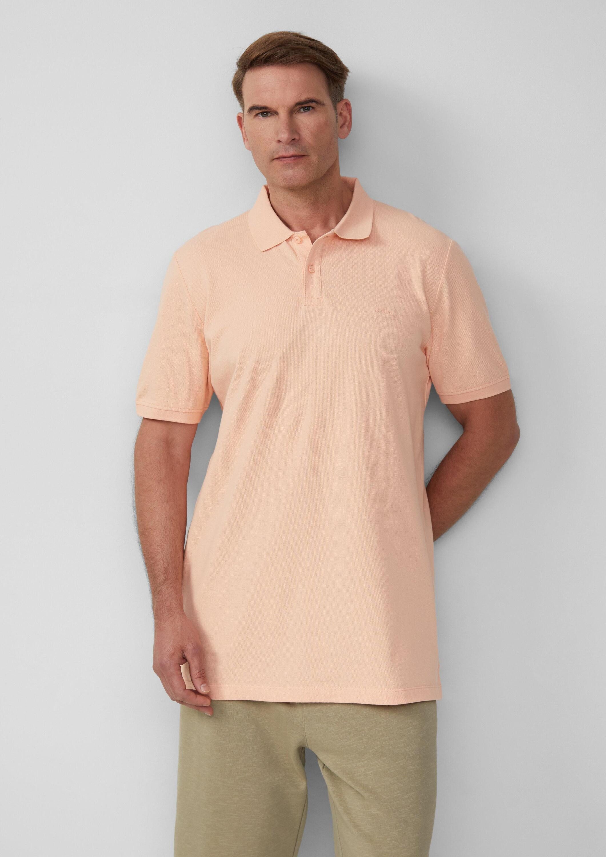 s.Oliver Kurzarmshirt Polo-Shirt Poloshirt aus Baumwollpiqué günstig online kaufen