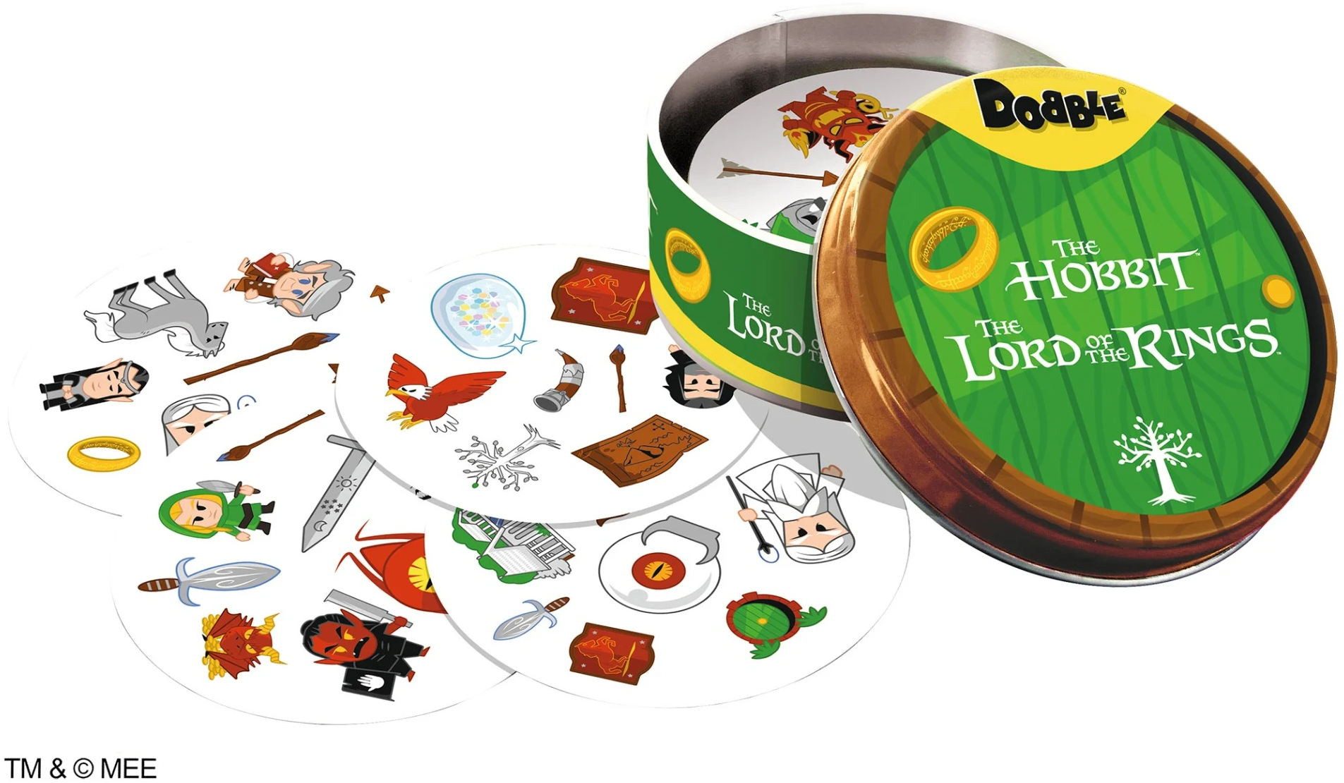 Zygomatic Spiel Familienspiel Reaktionsspiel Dobble Der Herr der Ringe ZYGD0053