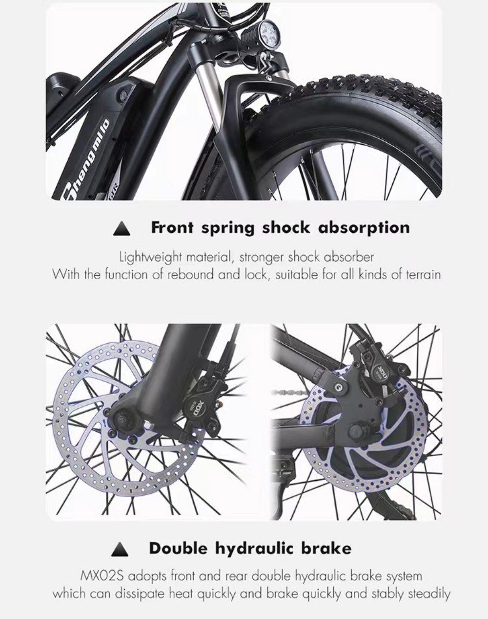 Shengmilo E-Bike MX02S 17AH Heckmotor, mit Batterieladegerät Elektrische Shimano für 35km/h, Wh Heckrahmen alle Mit Schaltwerk, 17,00 Batterien, Kettenschaltung, Geländearten (Set, Wiederaufladbare Mountainbikes 7 TX55 Mit Gang Luftpumpe)