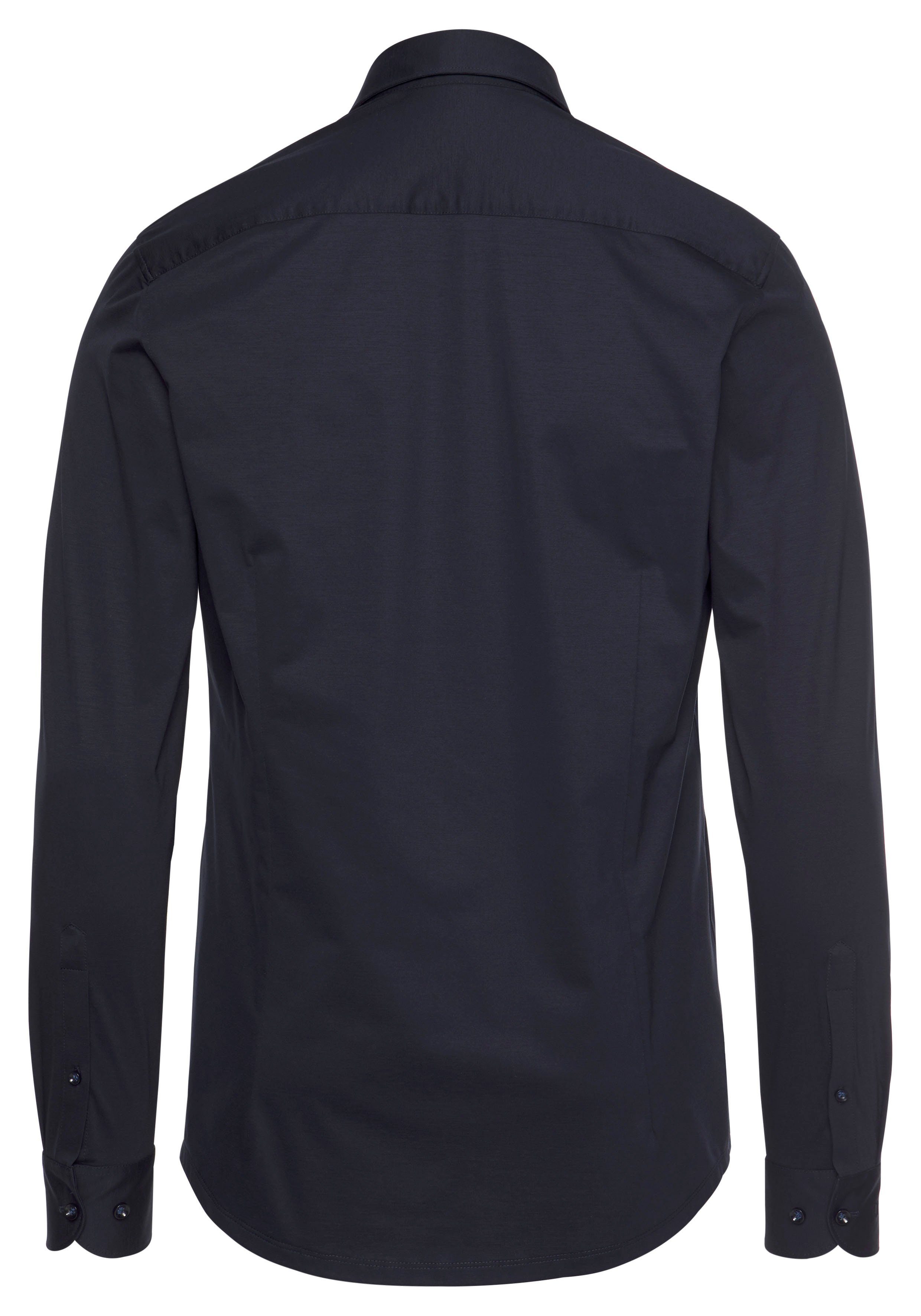 OLYMP Businesshemd Level Five body Qualität Jersey in marine fit
