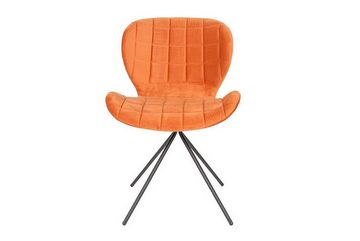 Zuiver Stuhl Esszimmerstuhl OMG Samt orange