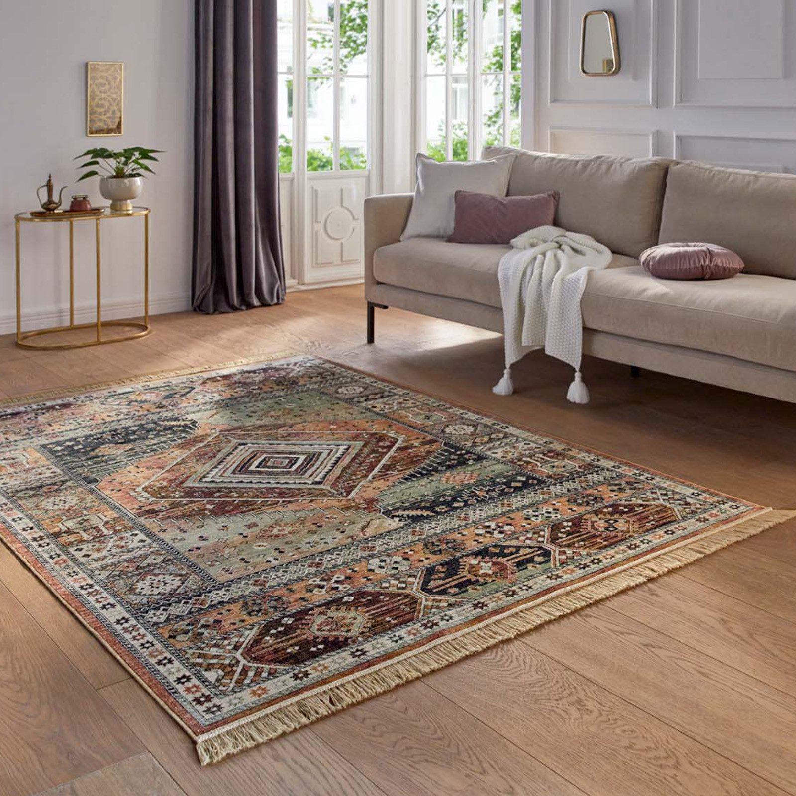 TaraCarpet Teppich Palazzo Royal Heriz, rechteckig, Höhe: 6 mm, Modernes Or günstig online kaufen