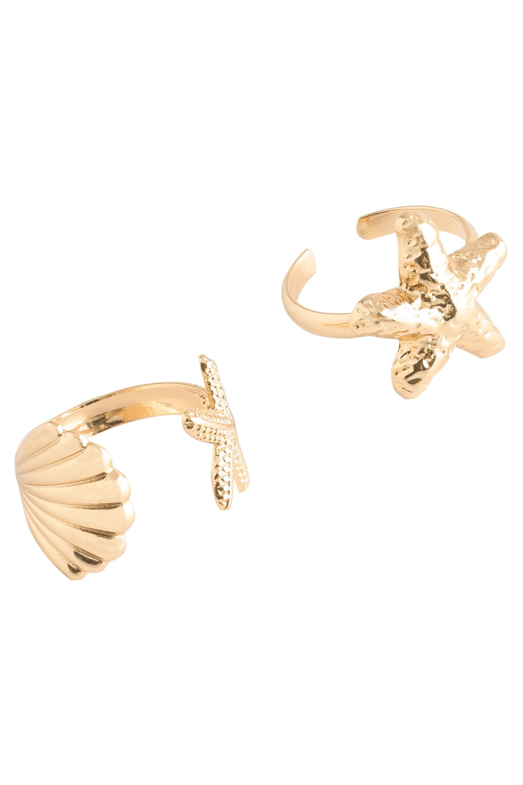 Next Fingerring 2er-Pack Zehenringe, Seestern (1-tlg)