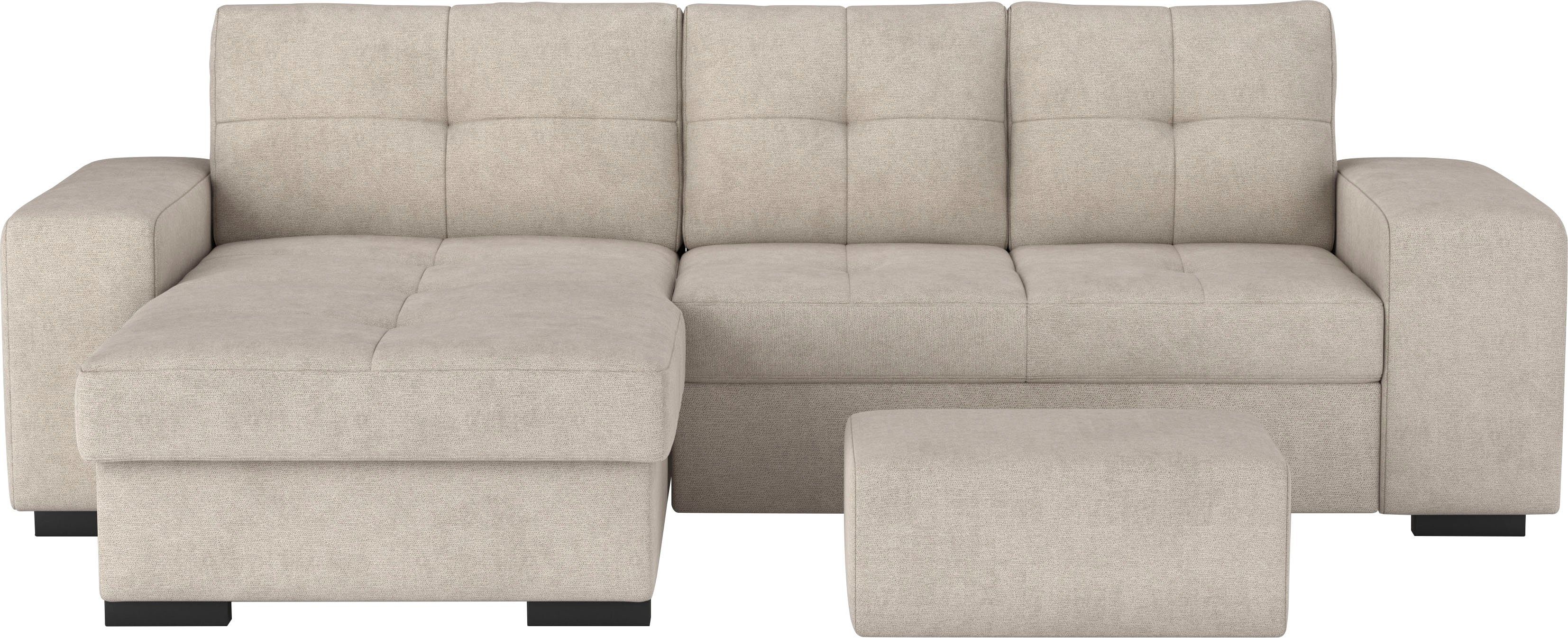 COTTA Ecksofa Mattina L-Form, mit Hocker, günstig online kaufen
