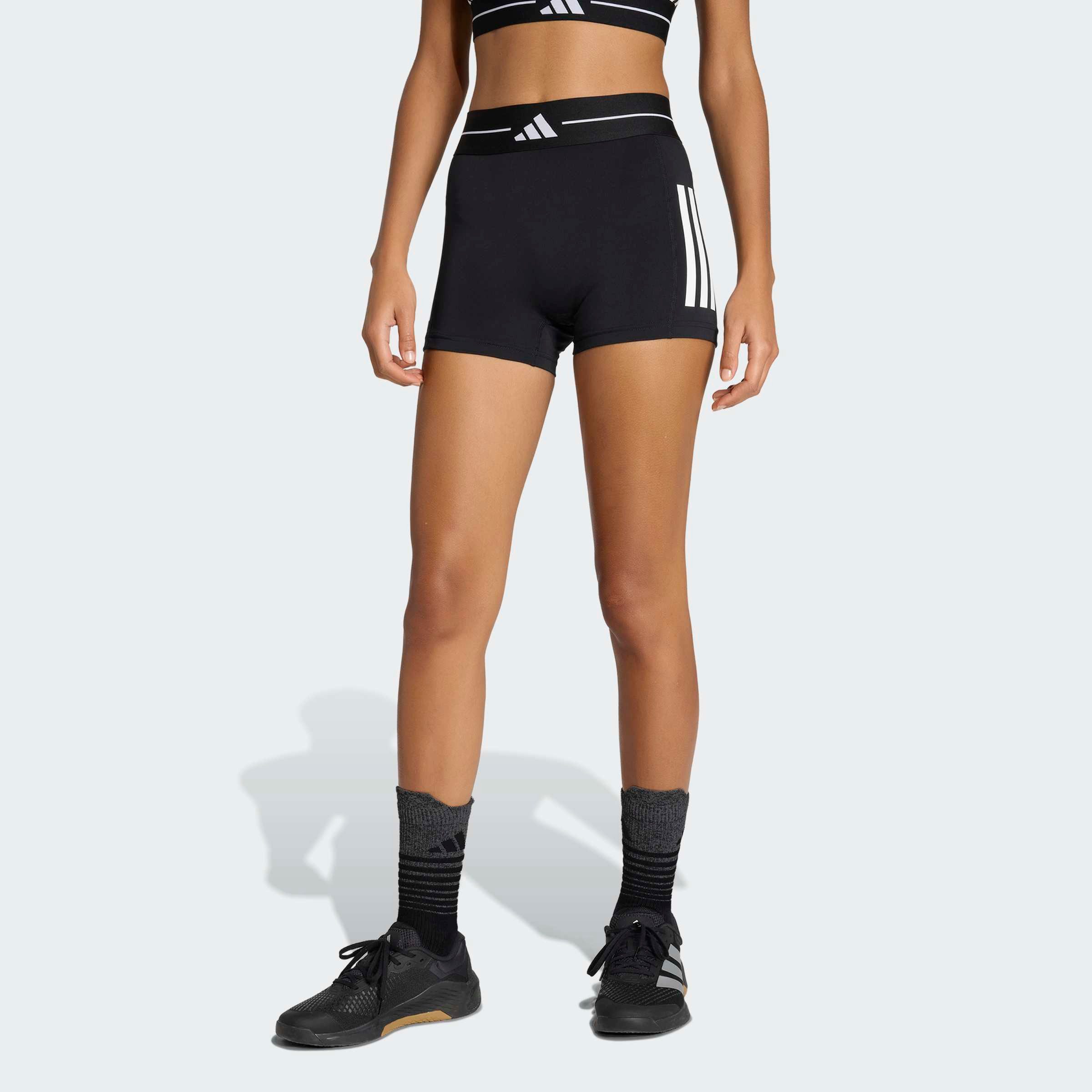 adidas Performance Shorts HYPERGLAM 3-STREIFEN KURZE LEGGINGS für sportliche Fitness-Einsätze, mit climacool®, aus Polyester