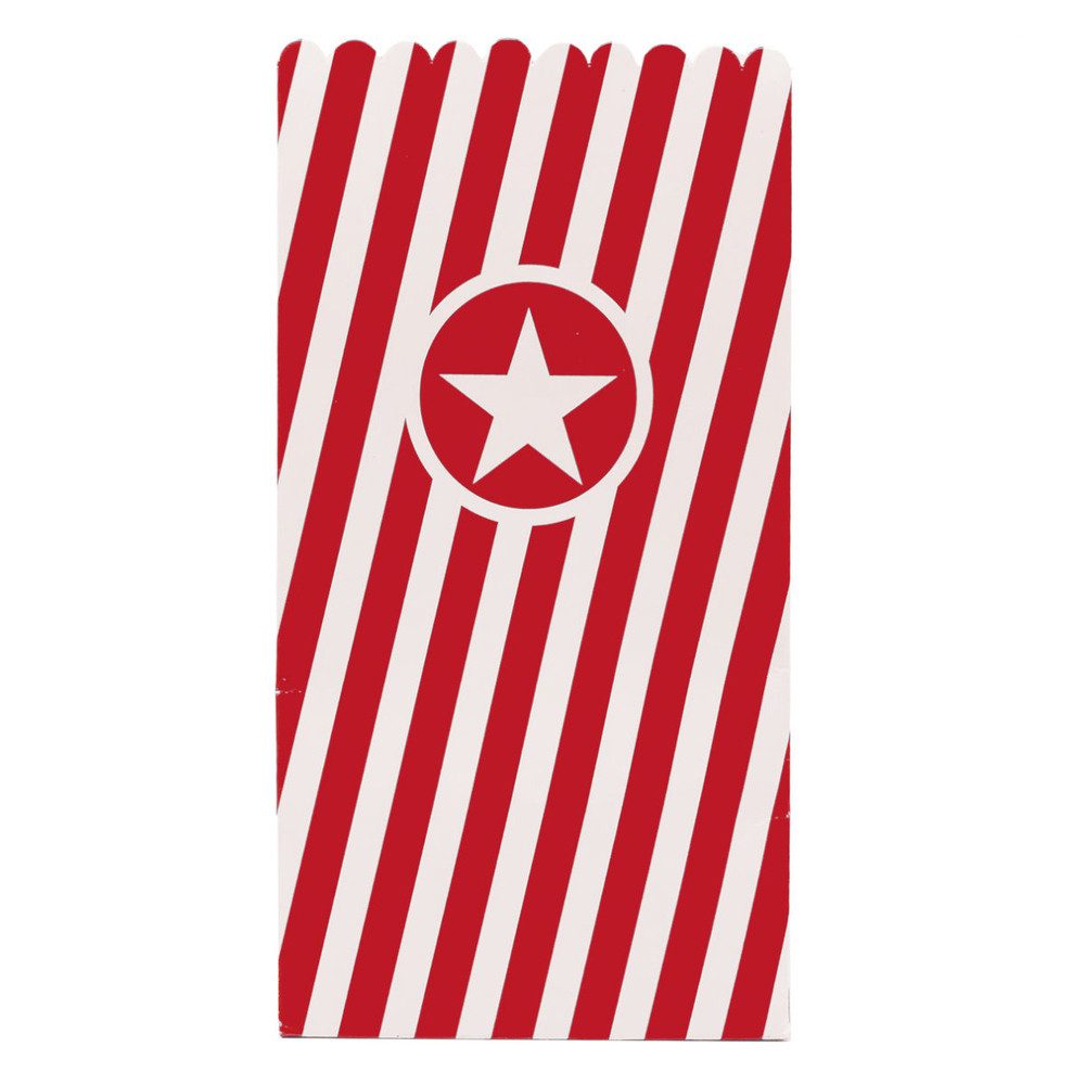 Procos Aufblasbares Partyzubehör Popcorntüten - ca. 25 x 14 x 14 cm - 6 Stück