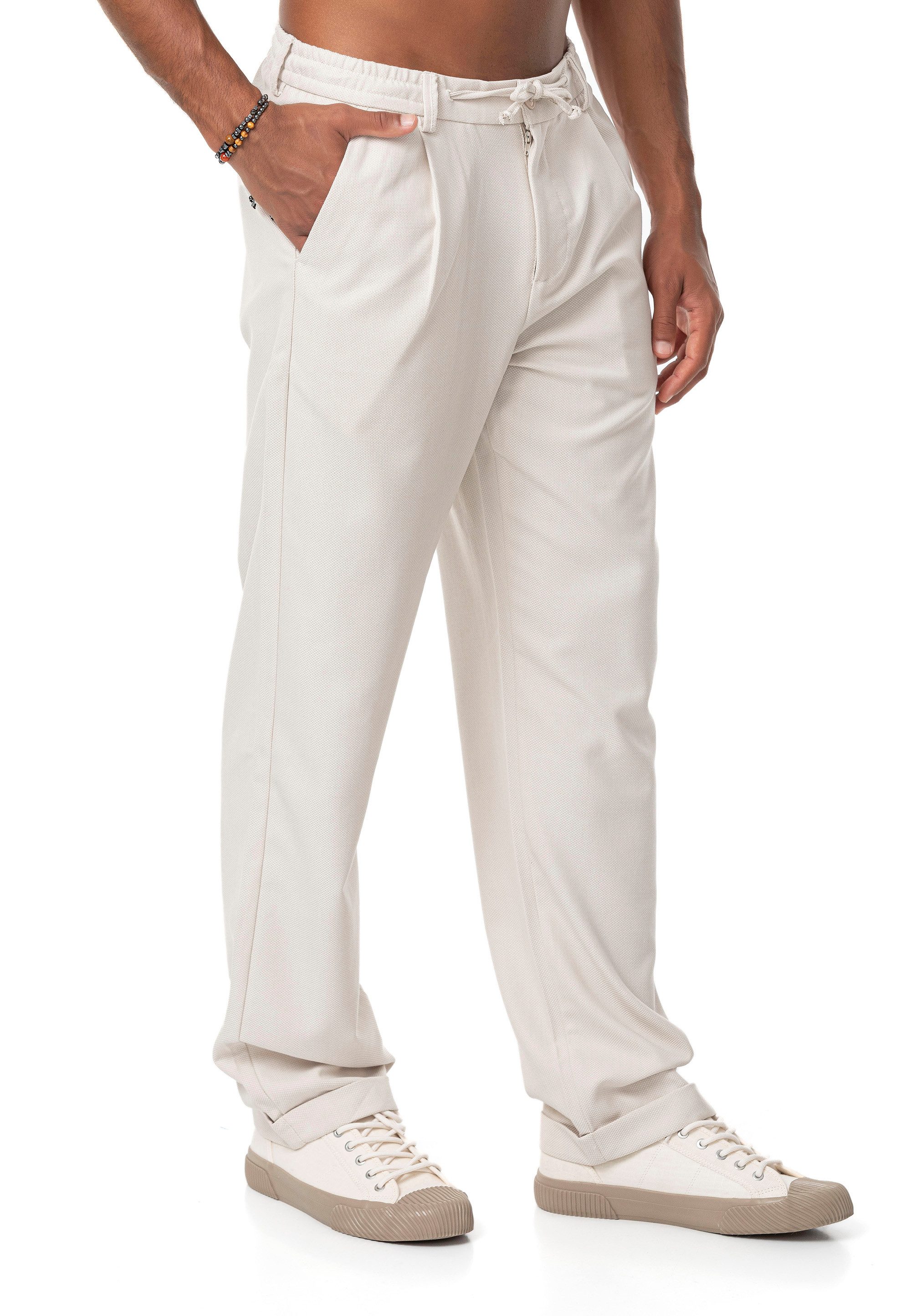 RedBridge Stoffhose mit Struktur und Tunnelzugbund Klassisch Modern Elegant Casual – Bild 4 von 5