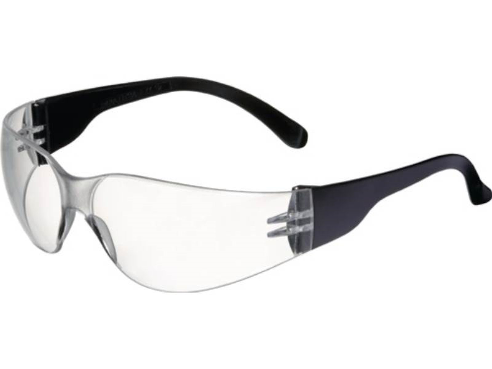 Bügel PROM Schutzbrille Basic klar schwarz,Scheibe EN Daylight 166 PROMAT PC Arbeitsschutzbrille