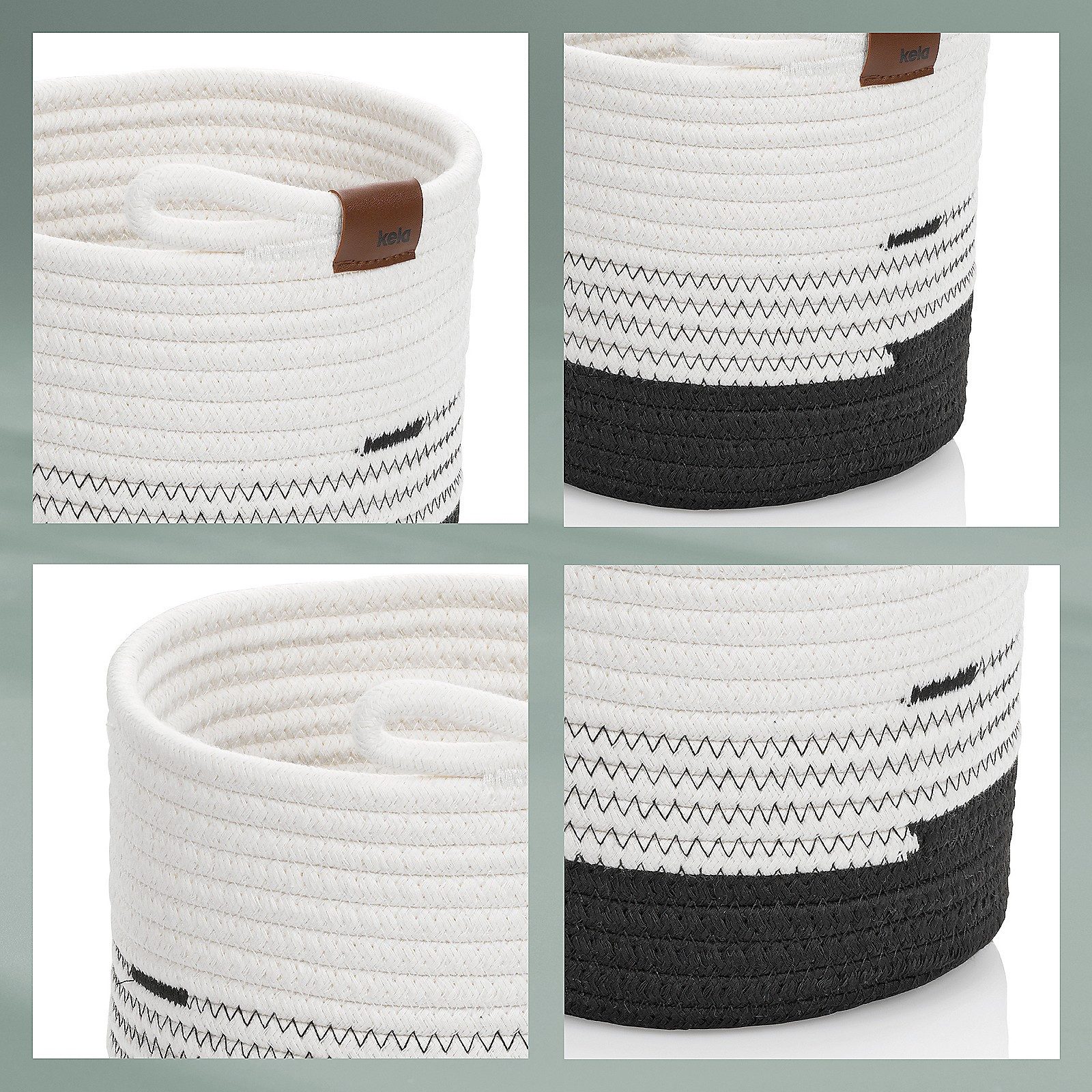 kela Aufbewahrungskorb Hedda, flexibel einsetzbar, Flechtoptik, Seilkorb