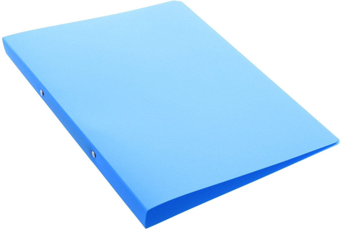 PAGNA Präsentationsordner Ringbuch A4 PP 13mm 2 Ringe transluzent hellblau