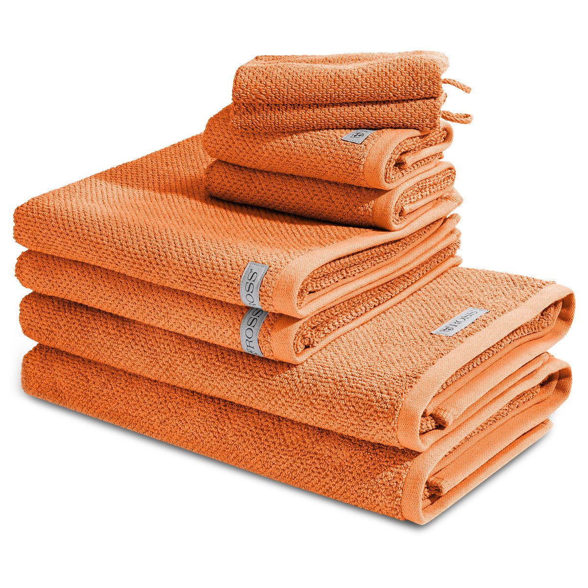 ROSS Handtuch Set Selection, Frottee (Spar-Set, 8-St), 2 X Wasch- 2 X Gäste- 2 X Dusch- 2 X Handtuch im Set - Baumwolle