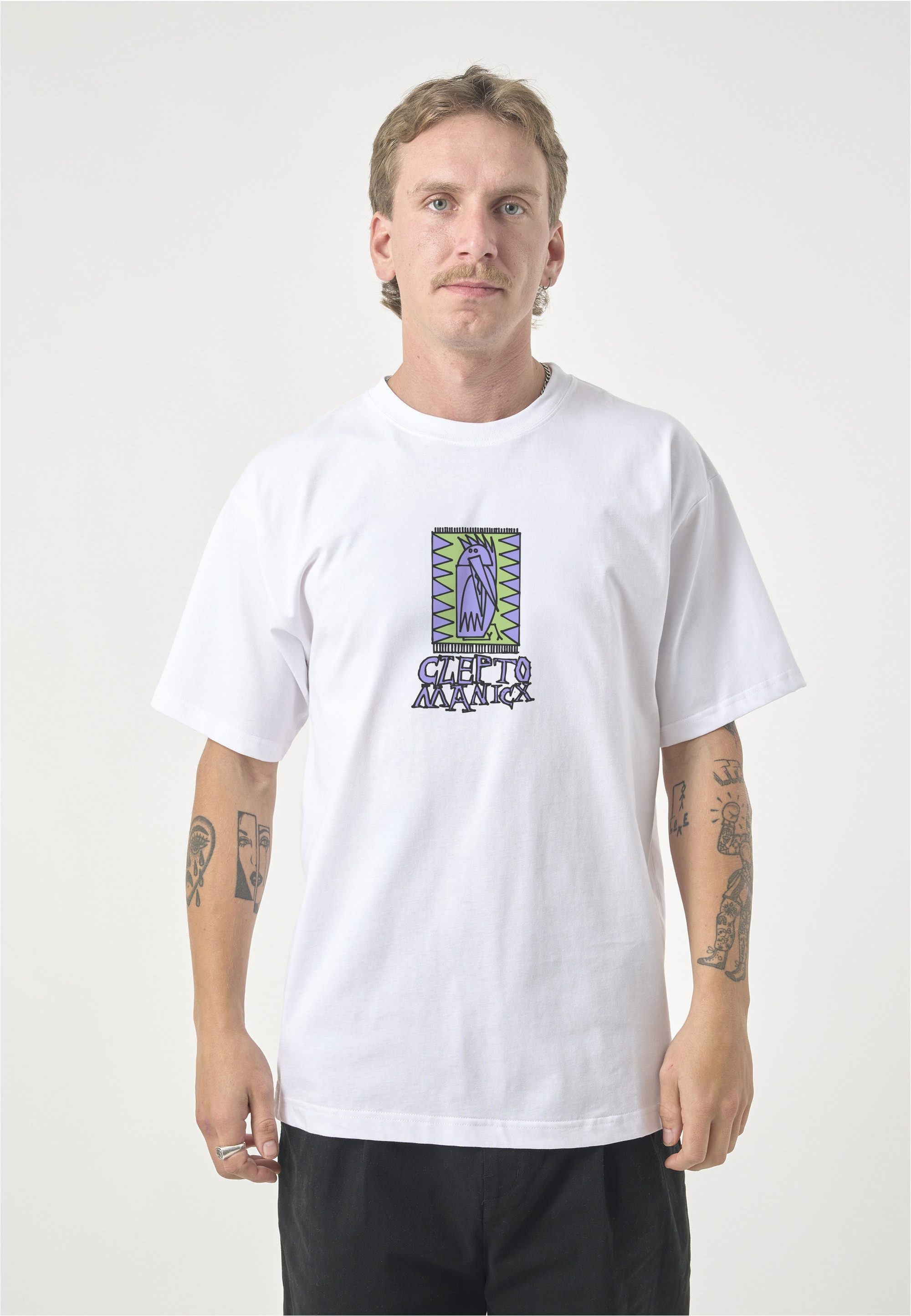 Cleptomanicx T-Shirt Hello mit lässigem Frontprint