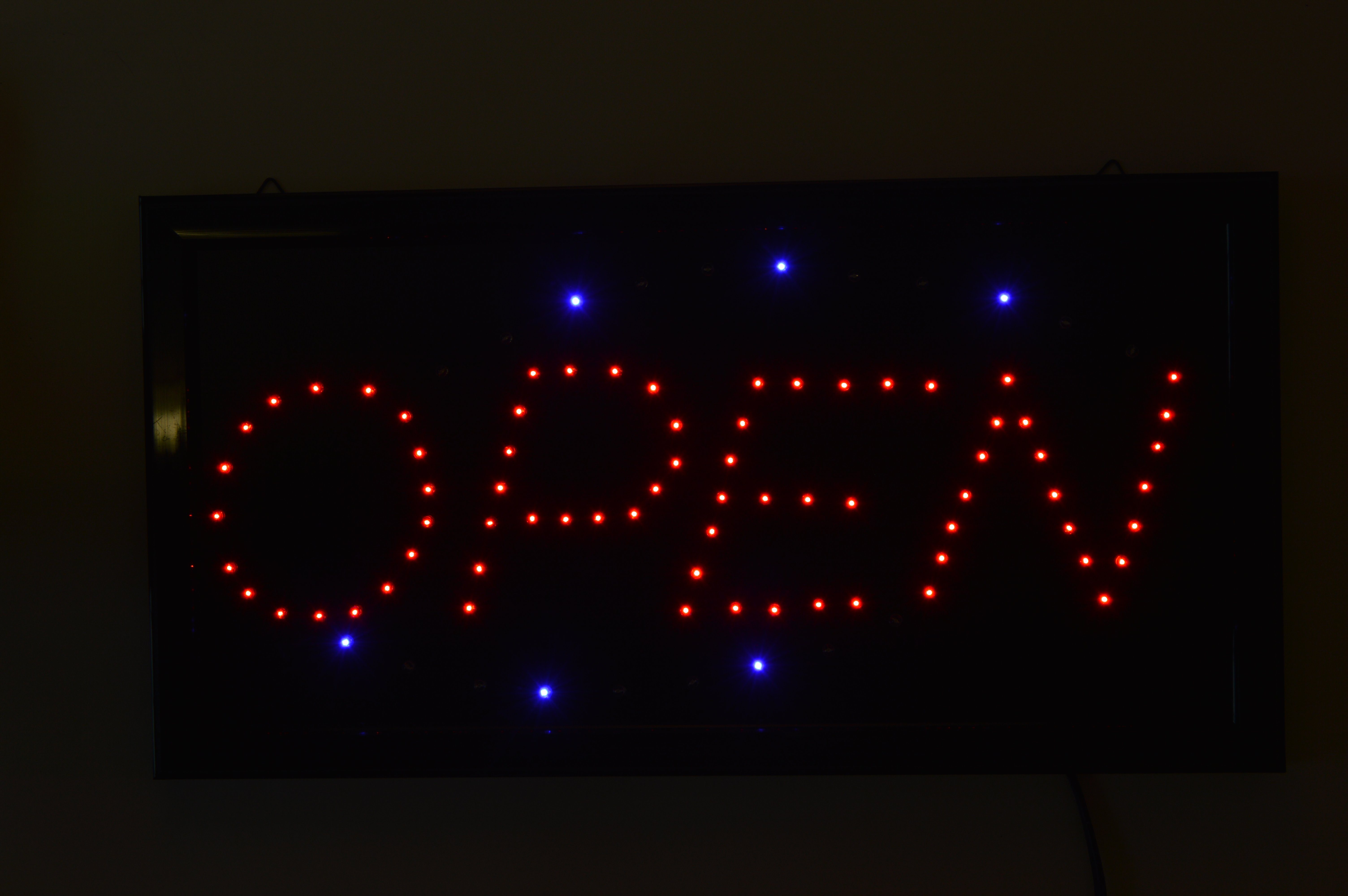vevendo Beleuchtetes Fensterbild LED Schild Display Werbung Leuchte Reklame günstig online kaufen
