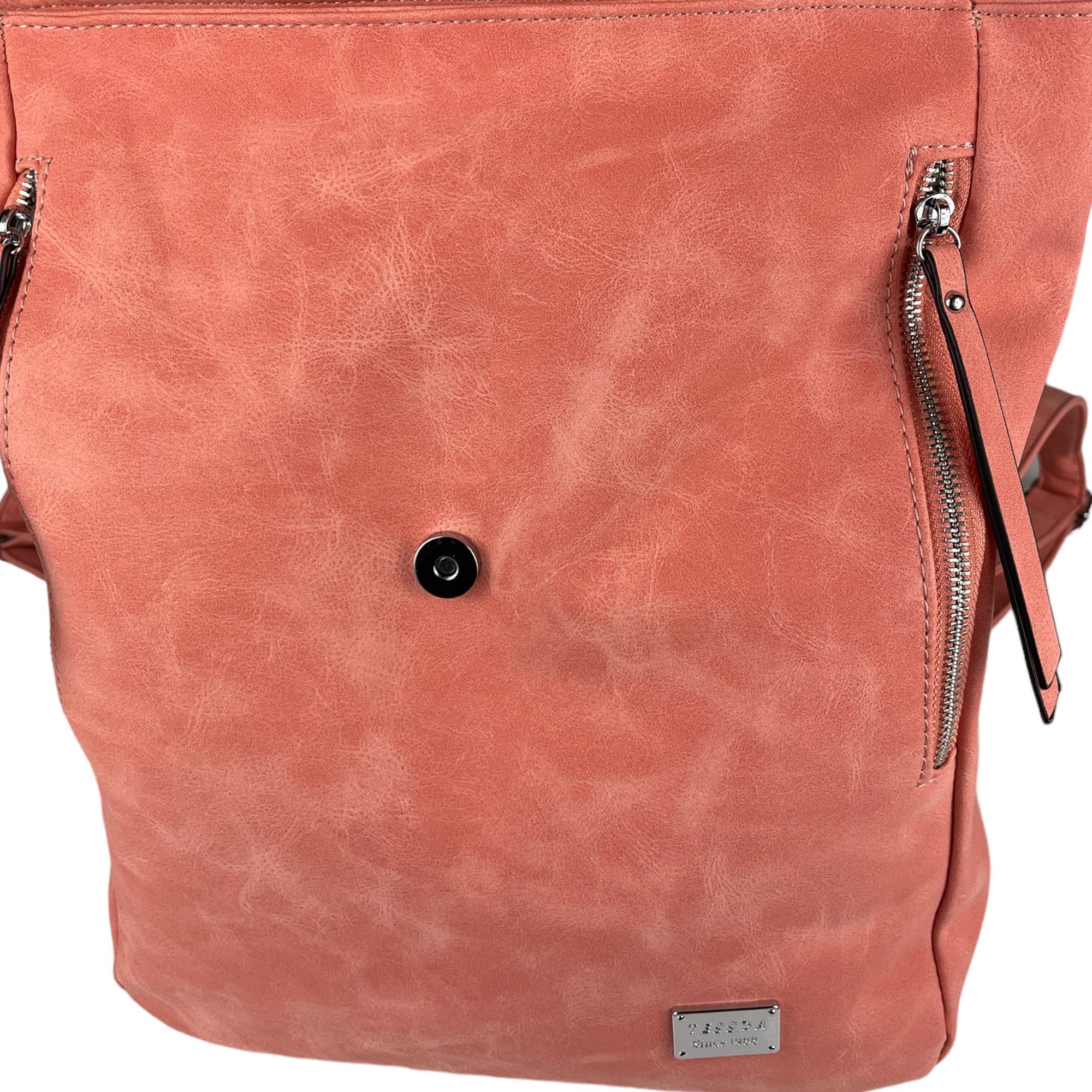 Taschen4life Cityrucksack 2in1 Damen Multifunktions Rucksacktasche D5768, Rucksack & Umhängetasche in Einem