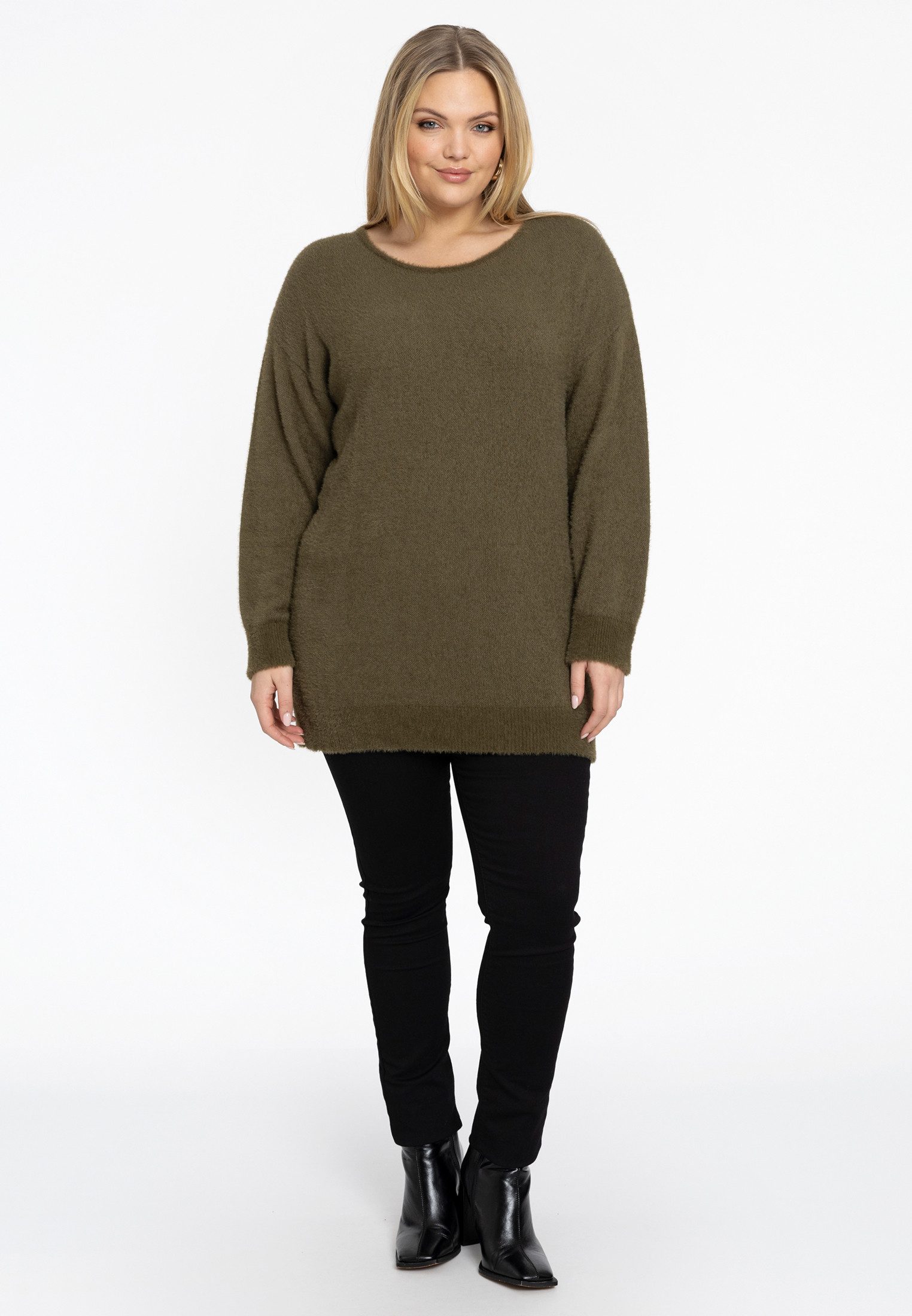 YOEK Longpullover Damen Pullover Große Größen