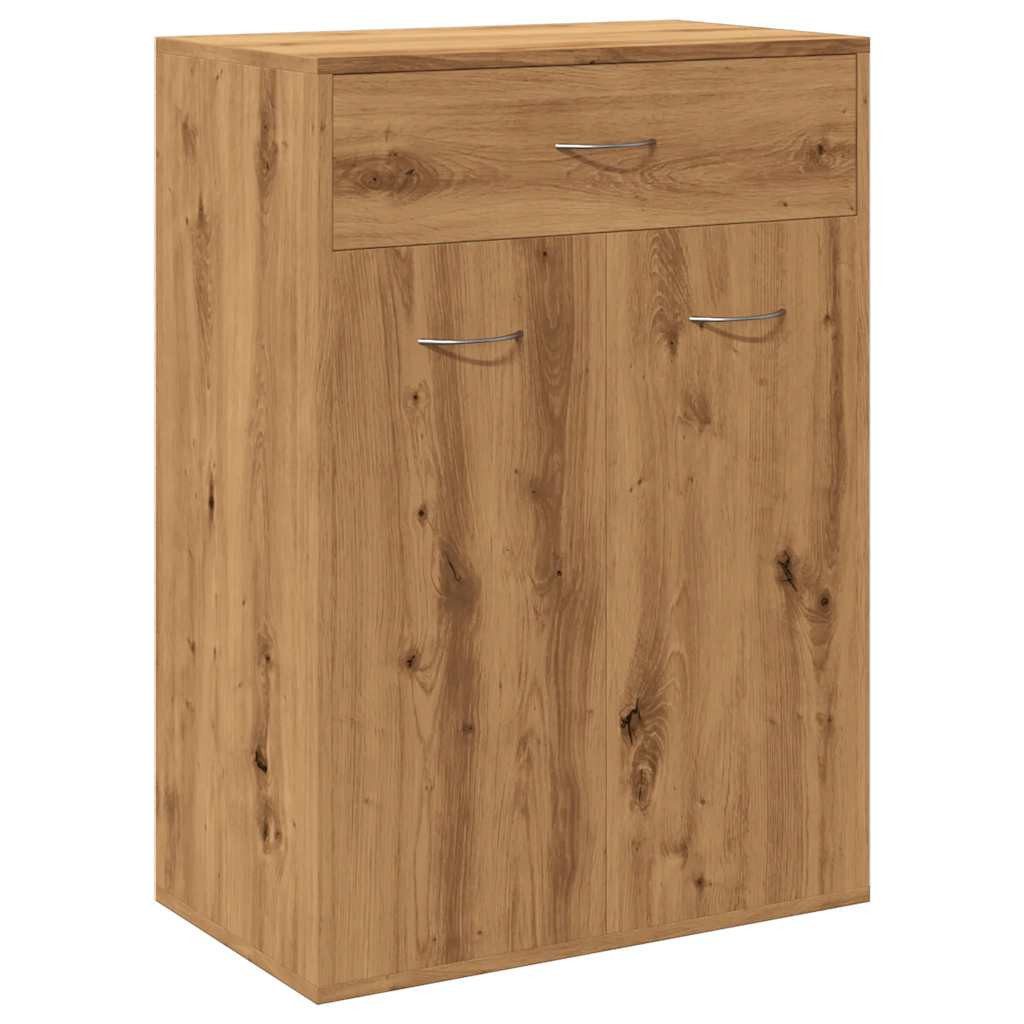 vidaXL Schuhschrank NA Schuhschrank Artisan-Eiche 60x35x84 cm Spanplatte