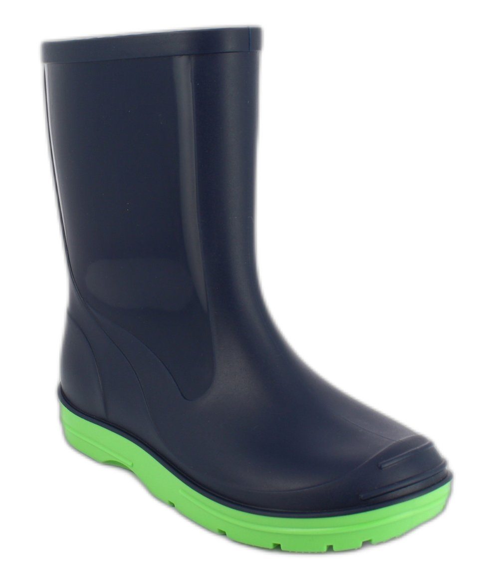 Beck Regenstiefel Basic Gummistiefel (für Mädchen und Jungen, in vielen Farben und Größen verfügbar) schmaler Schlupf-Stiefel, herausnehmbare Innensohle