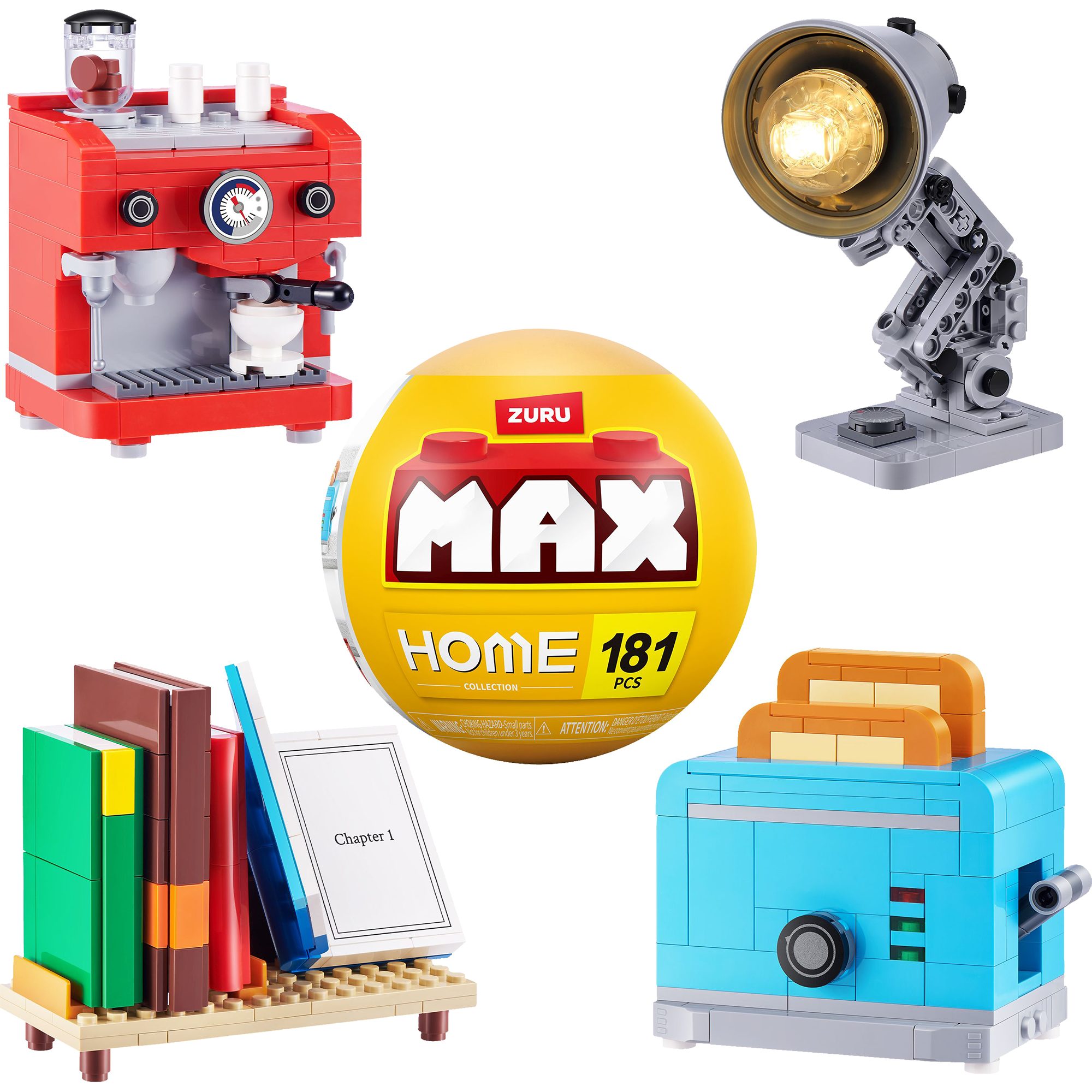 ZURU Seifenblasenspielzeug ZURU MAX Premium - Home Series 1, Konstruktionsspielzeug, (sortierter