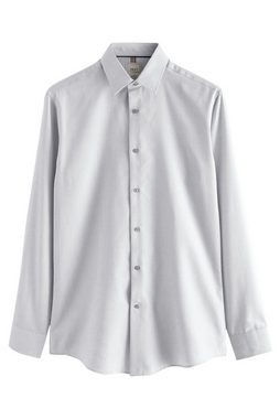 Next Langarmhemd Pflegeleichtes strukturiertes Slim Fit Hemd (1-tlg)