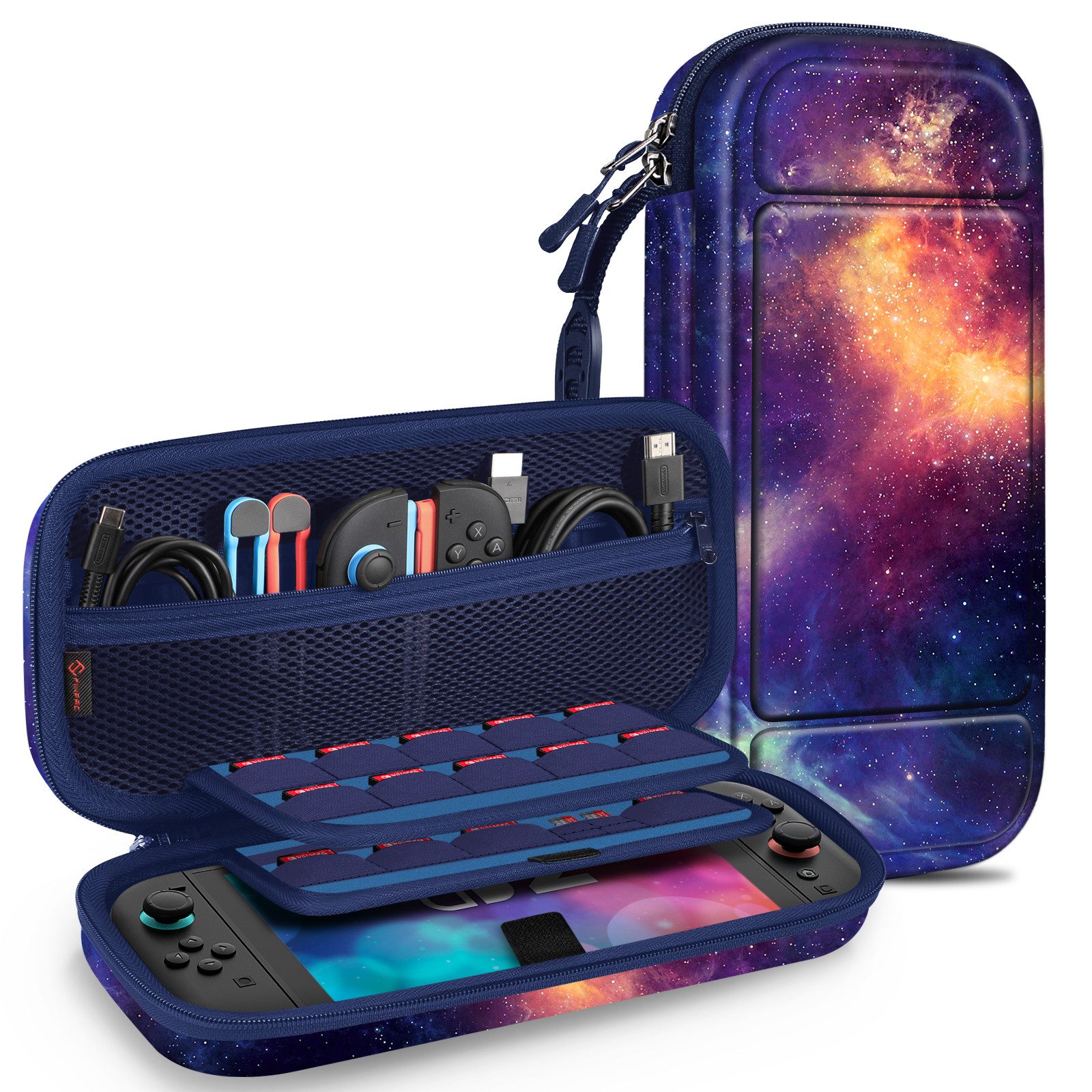 Fintie Nintendo-Schutzhülle Tasche für Nintendo Switch 2(2025 Modell) - Tragetasche, mit 20 Spielkartenhaltern und Haltegurt für Switch Konsole und Zubehör