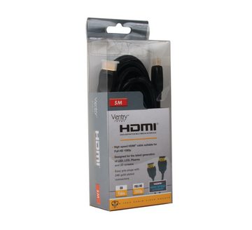 B-Tech B-TECH BTV817/B Ventry High Speed HDMI Kabel mit Ethernet (5m) schwarz HDMI-Kabel