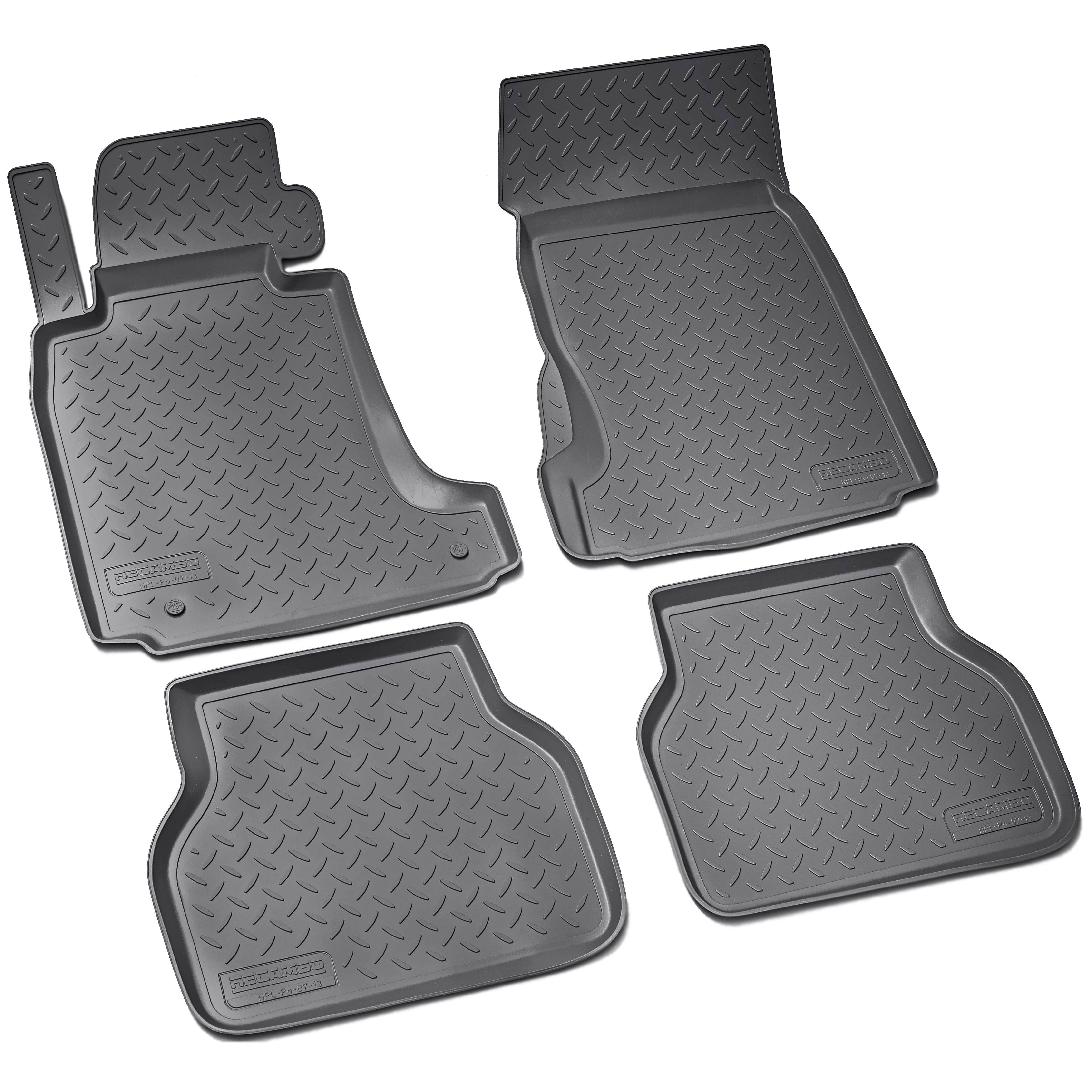 RECAMBO Auto-Fußmatten Gummimatten für BMW 5er E39 Limo Touring, BJ 1995-2004, für Bmw 5er LIMOUSINE, Antirutschmatte, Auto 3D Allwetter Fußmatten, Schutz vor Verschmutzung