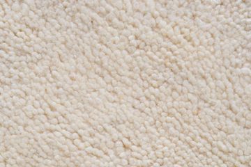 Wollteppich Hadj Uni, THEKO, rechteckig, Höhe: 25 mm, echter Berber Teppich, reine Wolle, meliert, handgeknüpft