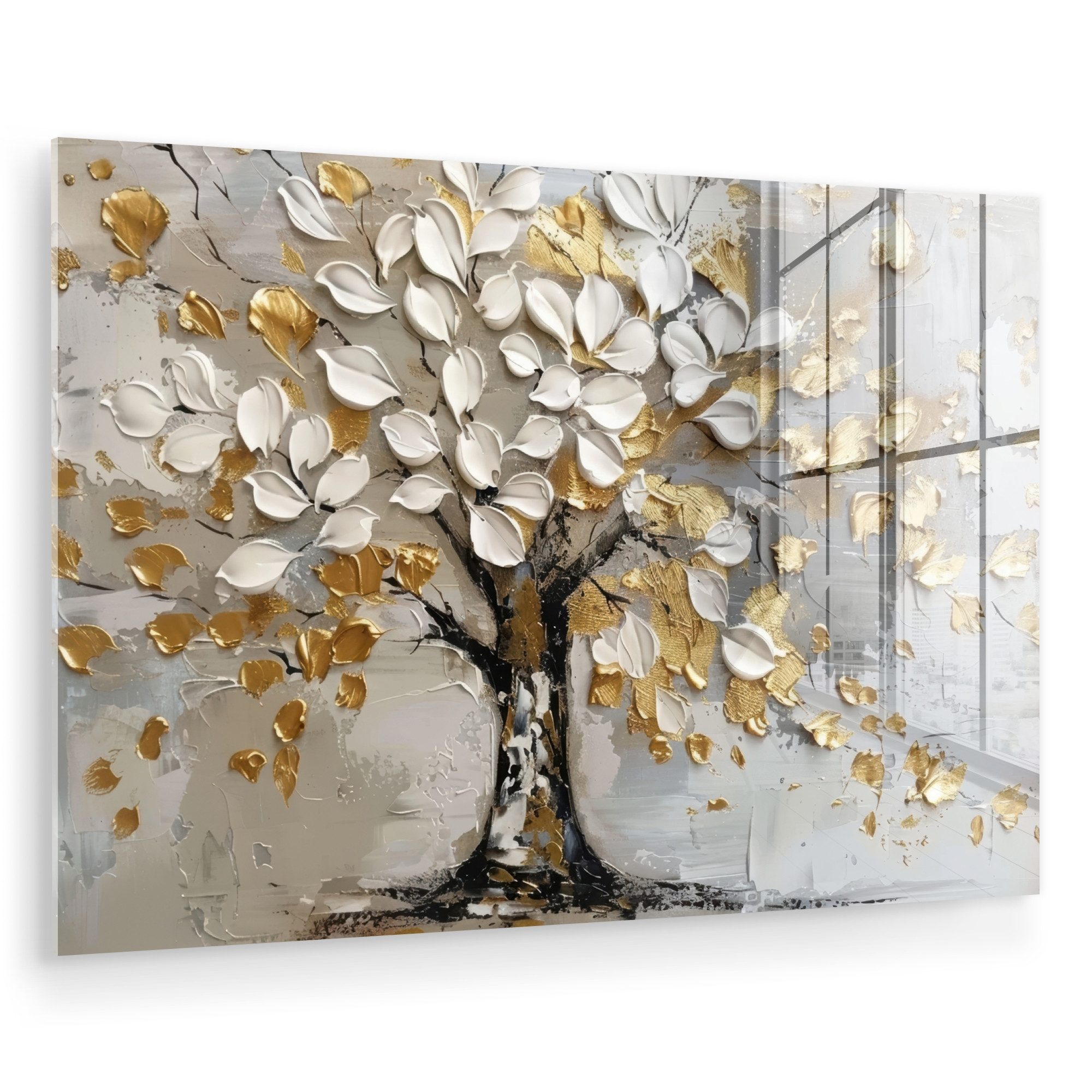 MuchoWow Acrylglasbild Baum - Beige - günstig online kaufen