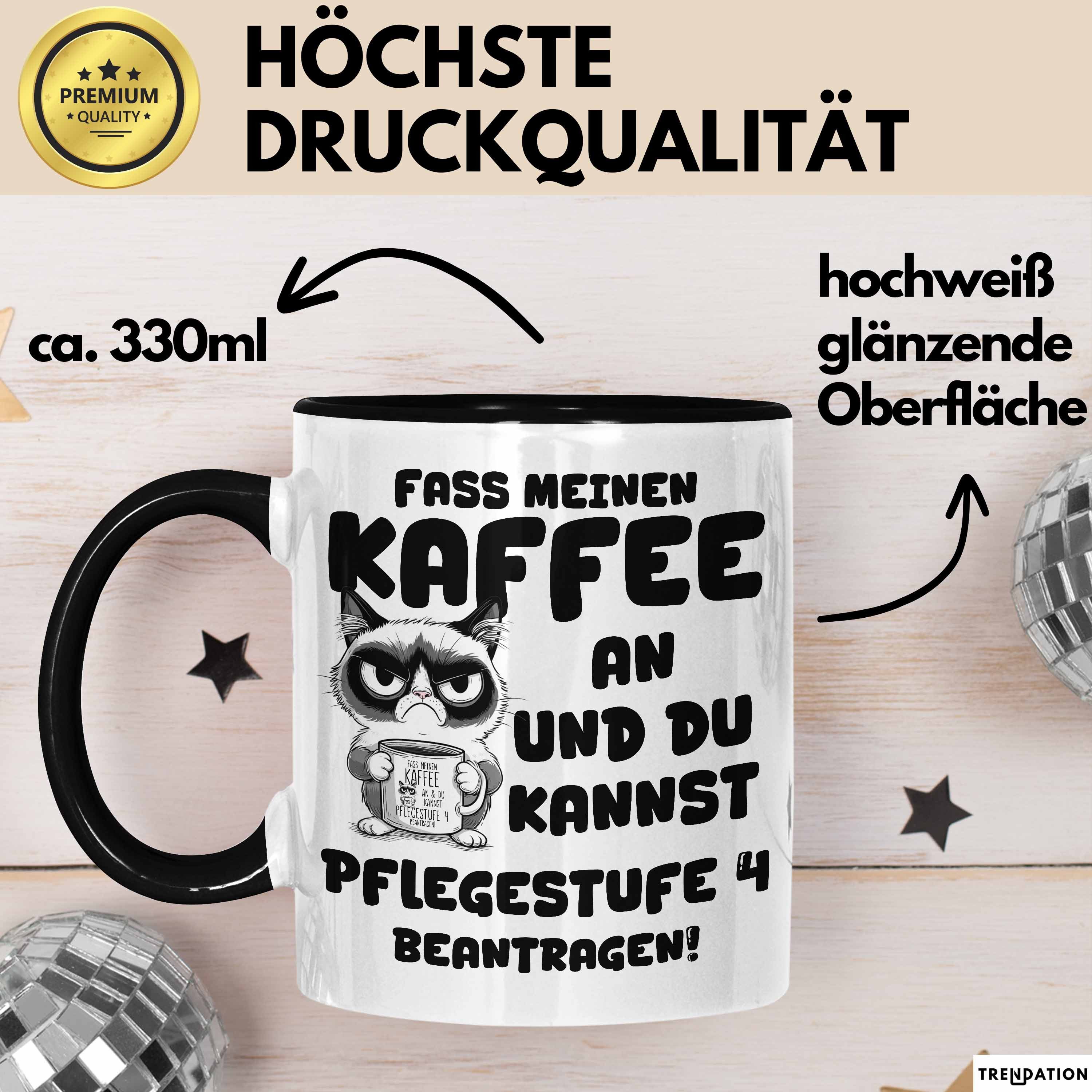 Trendation Tasse Humor Tasse Pflege Büro Krankenschwester Kaffee-Becher Lustig Fass Mei, Keramik