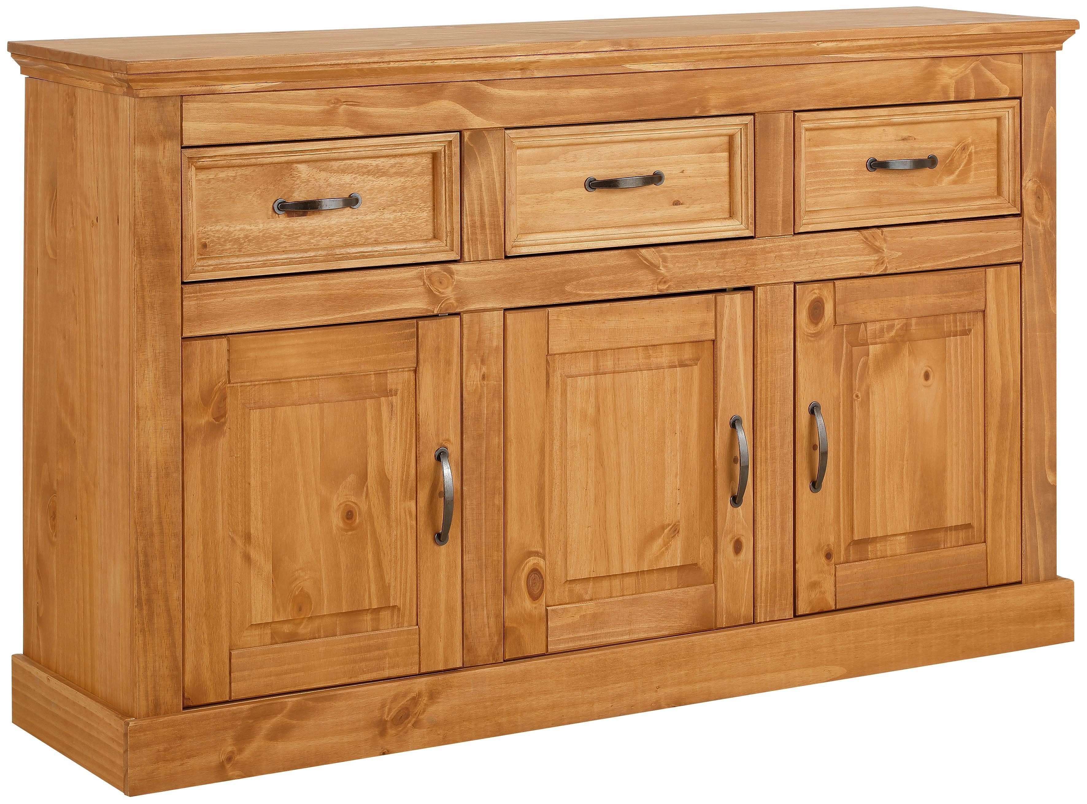 Home affaire Sideboard Selma, Kommode aus massivem Kiefernholz, Breite 145 cm