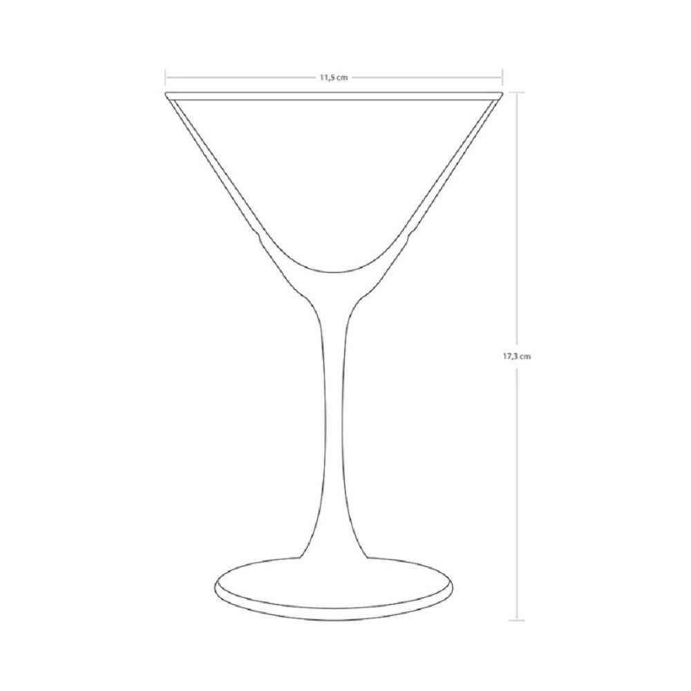 Pasabahce Martiniglas Timeless, Cocktailschale, Cocktailglas, 230ml, Glas, 4 Stück, 4-tlg.