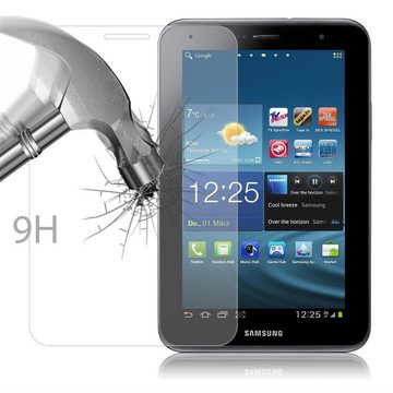 Cadorabo Schutzfolie Samsung Galaxy Tab 2 (8 Zoll), (1-St), Schutzglas Panzer Folie (Tempered) Display-Schutzfolie mit 3D Touch