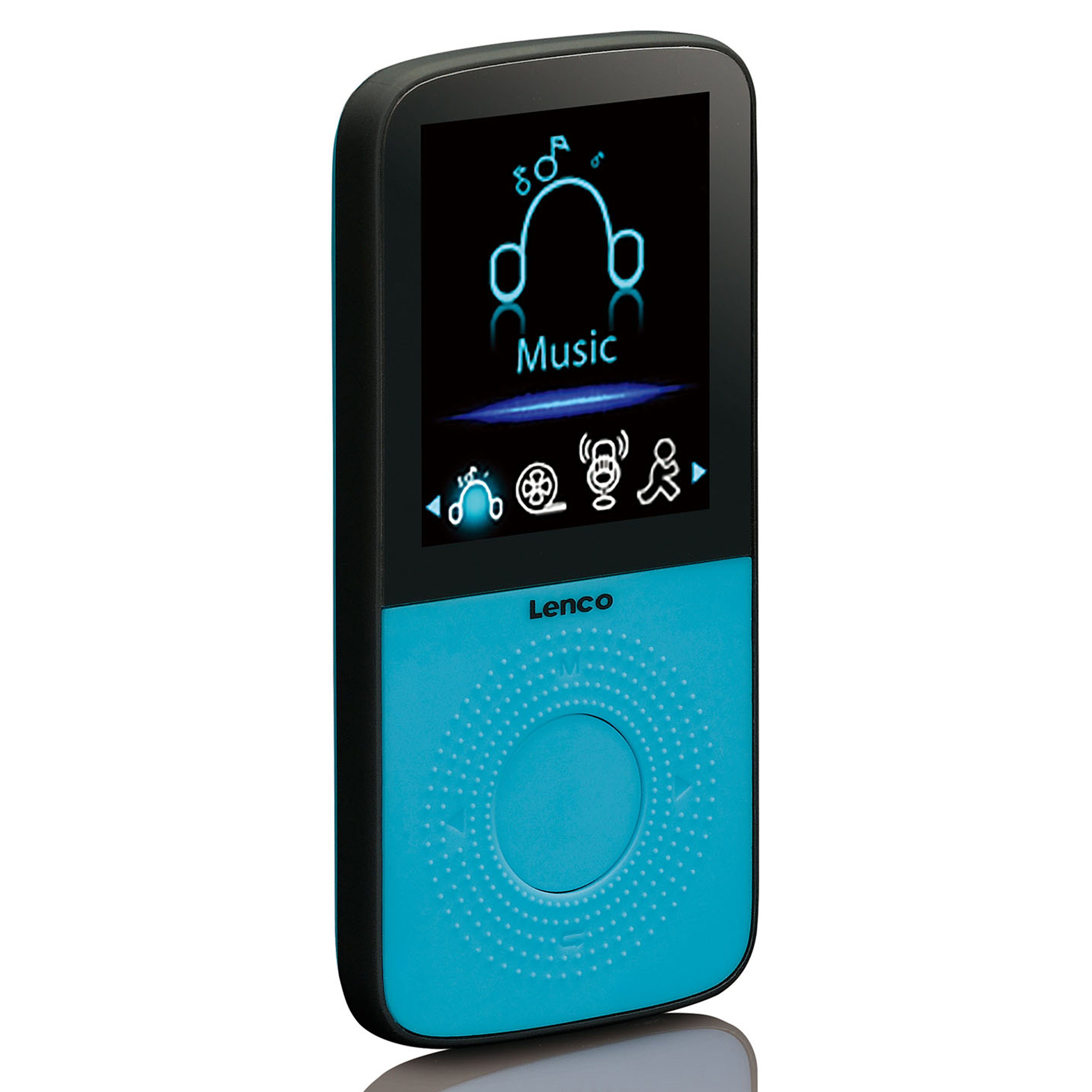 Lenco PODO-153 MP3-Player (4 GB, MP3-Player/Schrittzähler erweiterbar bis 32 GB, 3h Akku in 2 Farben)