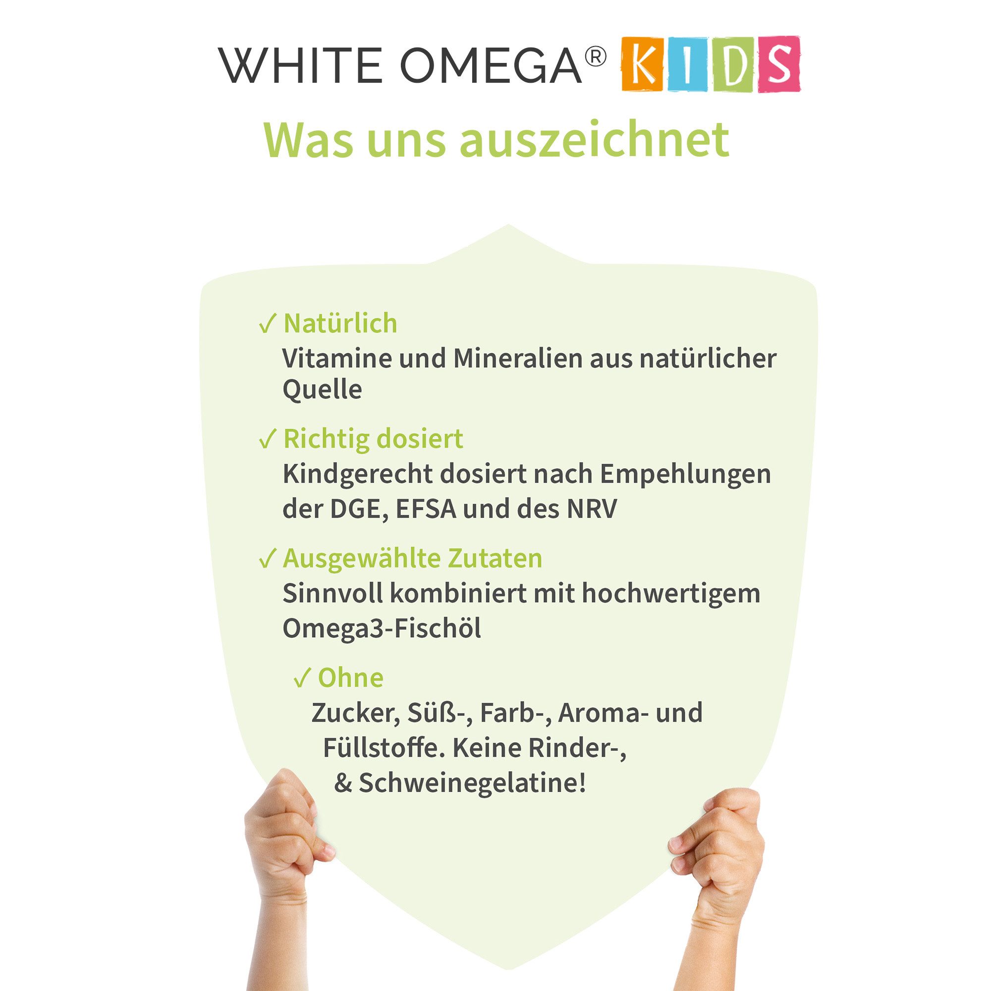 kindgesund Vitamine für Kinder Immunsystem - WHITE OMEGA® Kids Immun Kapseln