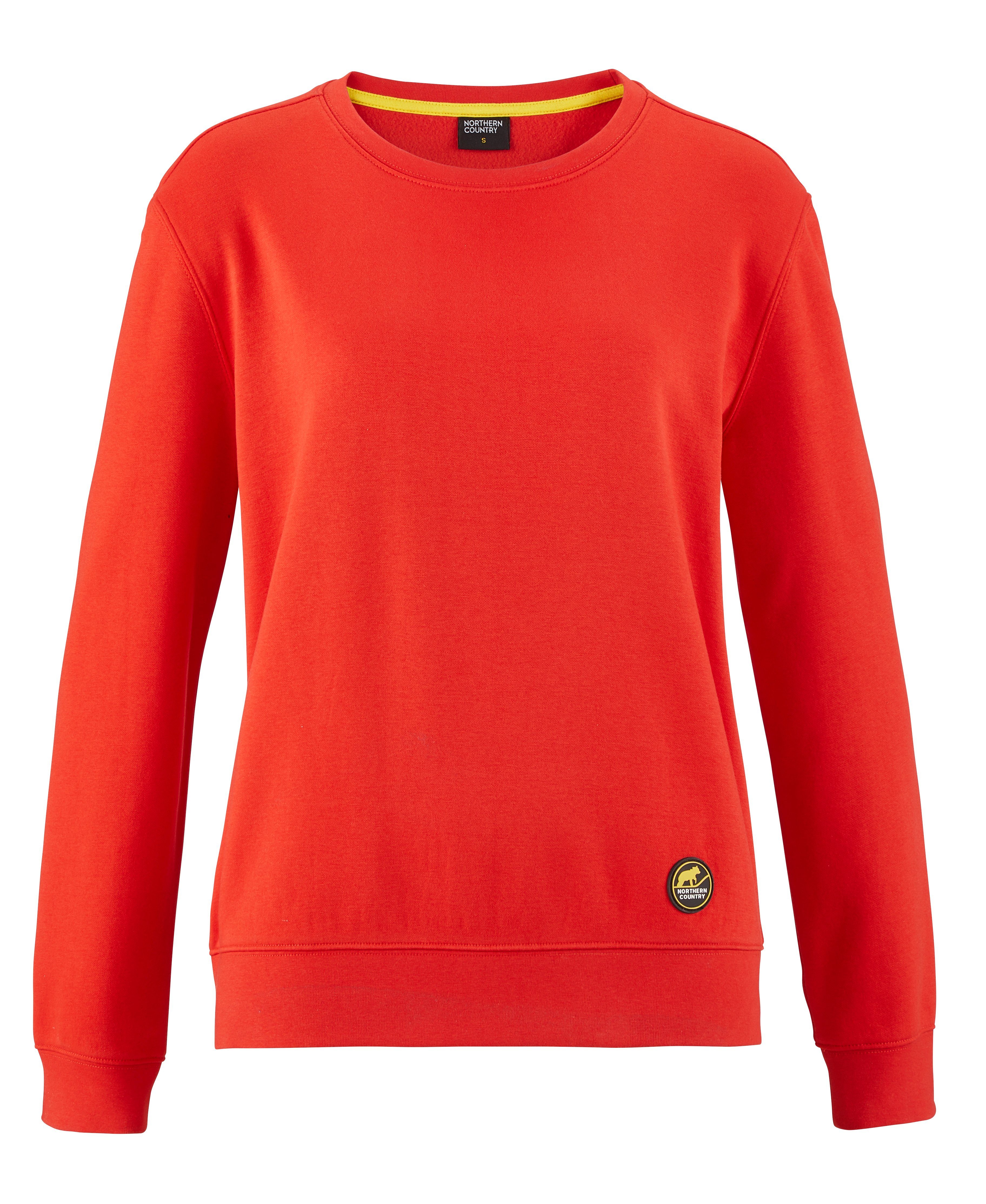 Northern Country Sweatshirt für Damen aus soften Baumwollmix, trägt sich locker und leicht Fiery Red | Sweatshirts